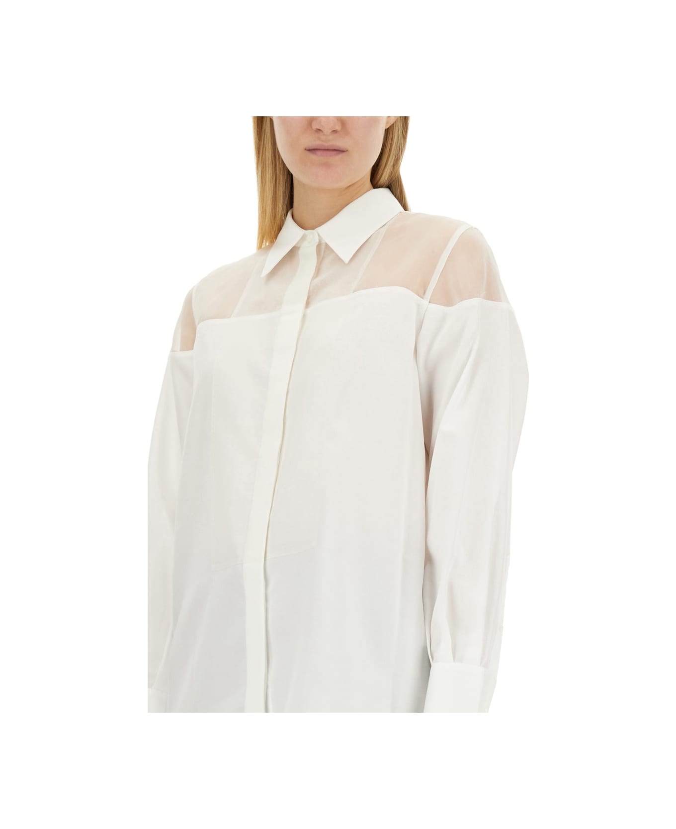 Helmut Lang Tuxedo Shirt - WHITE ブラウス