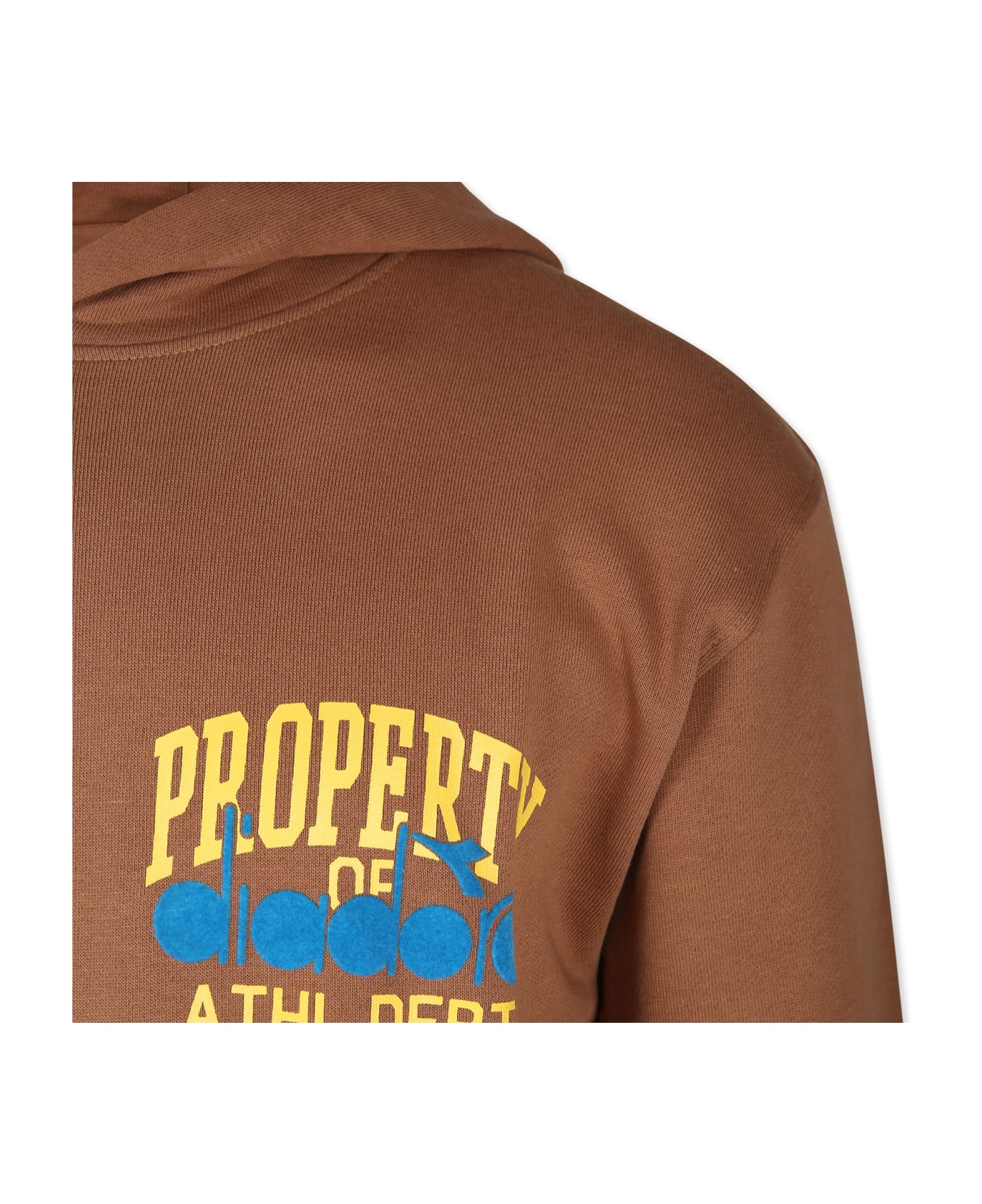 Diadora Brown Sweatshirt For Boy With Logo - Brown