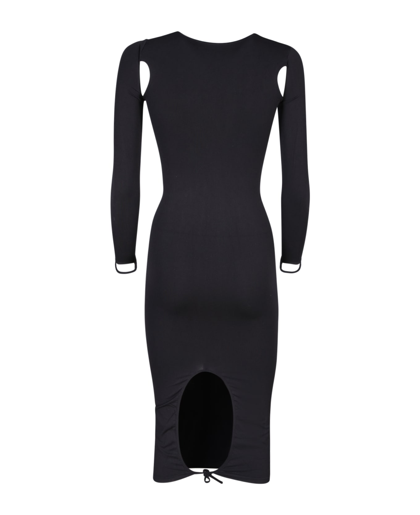 ANDREĀDAMO Cut-out Details Black Dress - Black