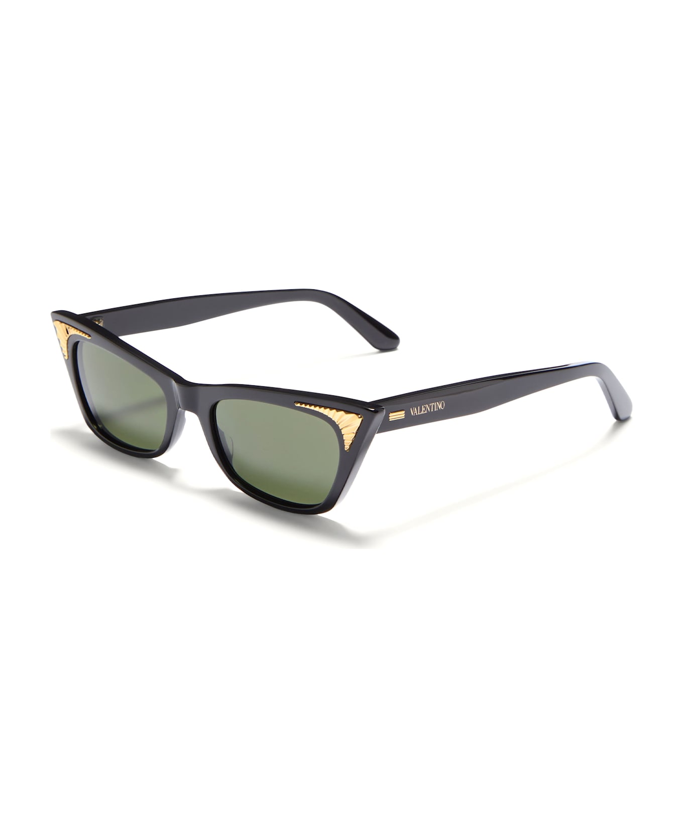 Valentino Eyewear Vls-175a - Black / Gold Sunglasses - Black/gold
