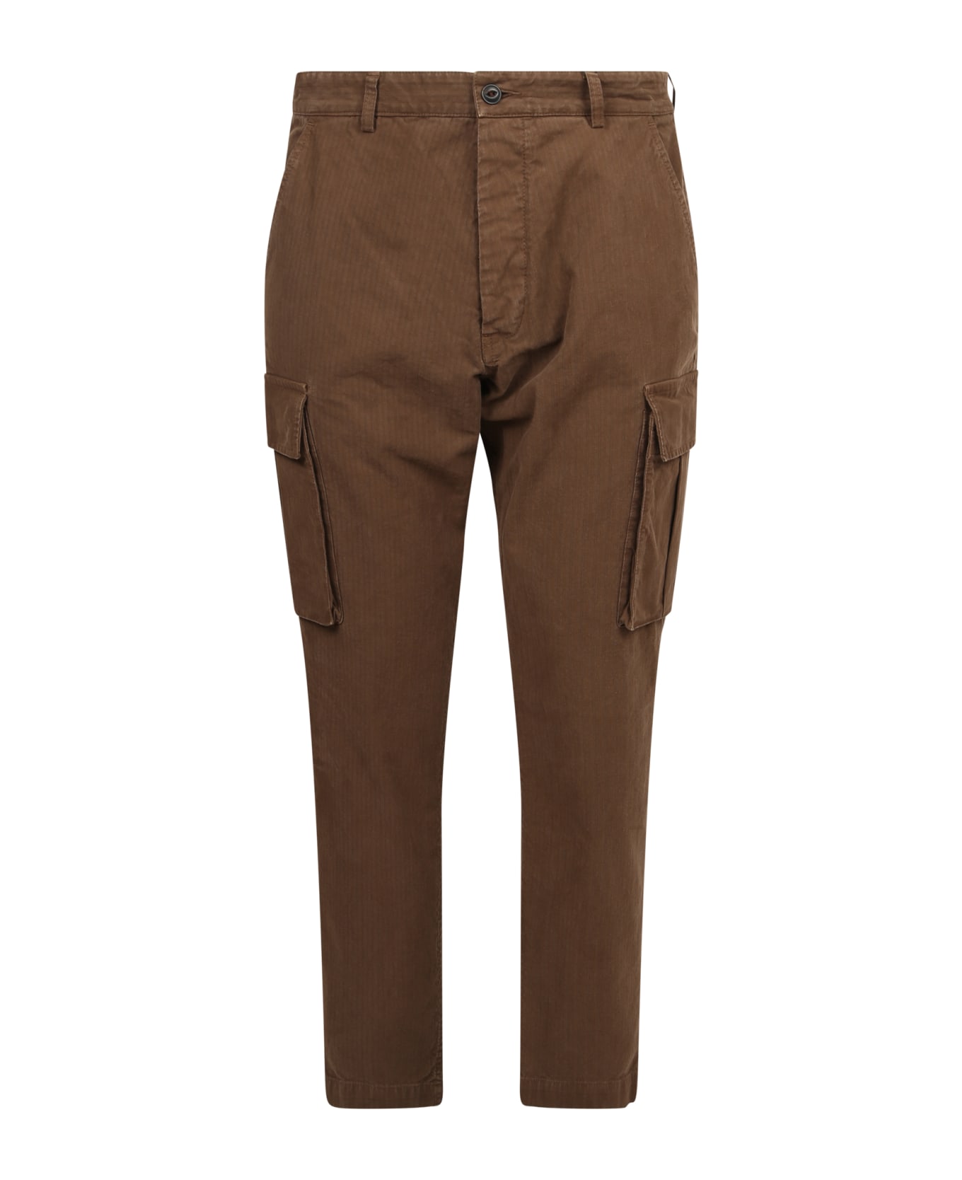 Original Vintage Style Brown Trousers - Brown
