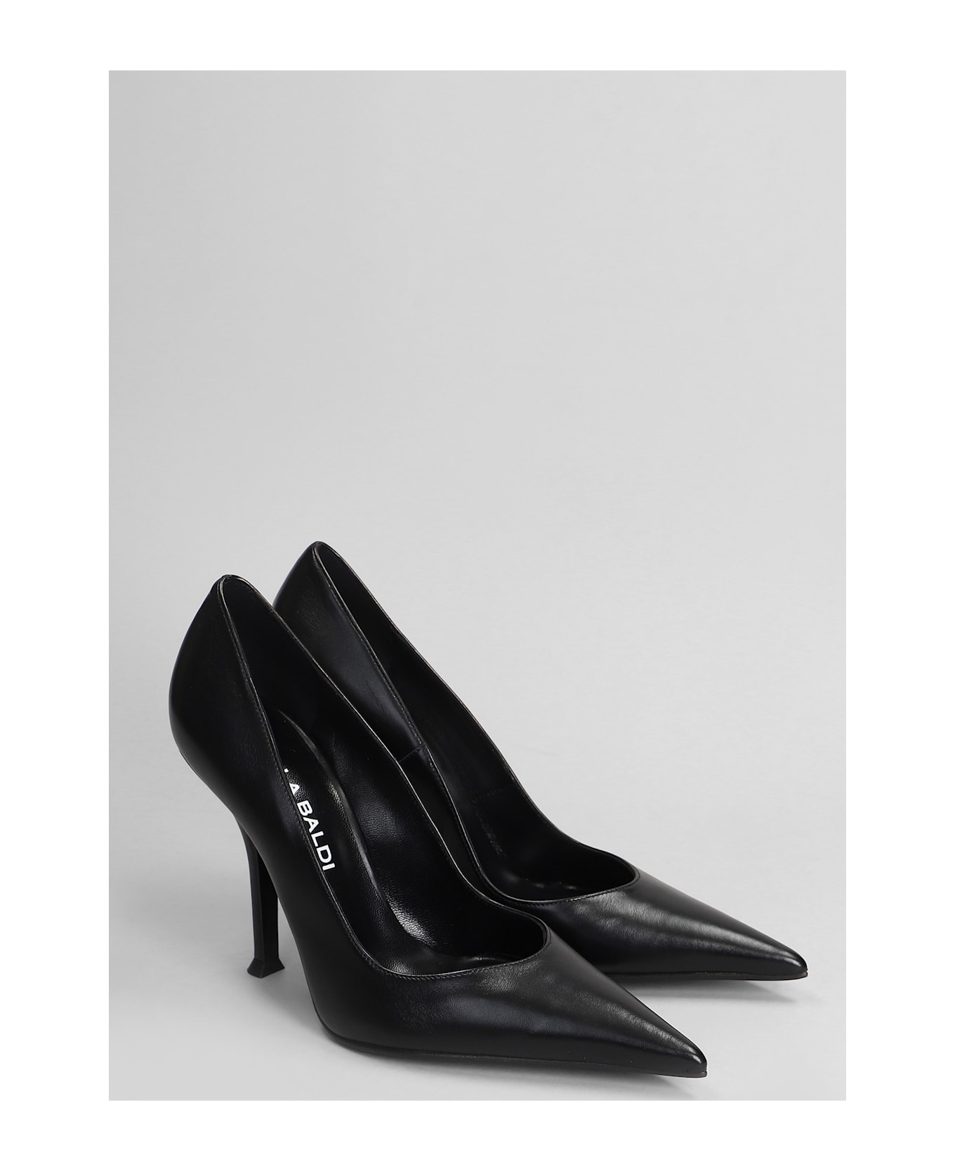 Lella Baldi Pumps In Black Leather - black