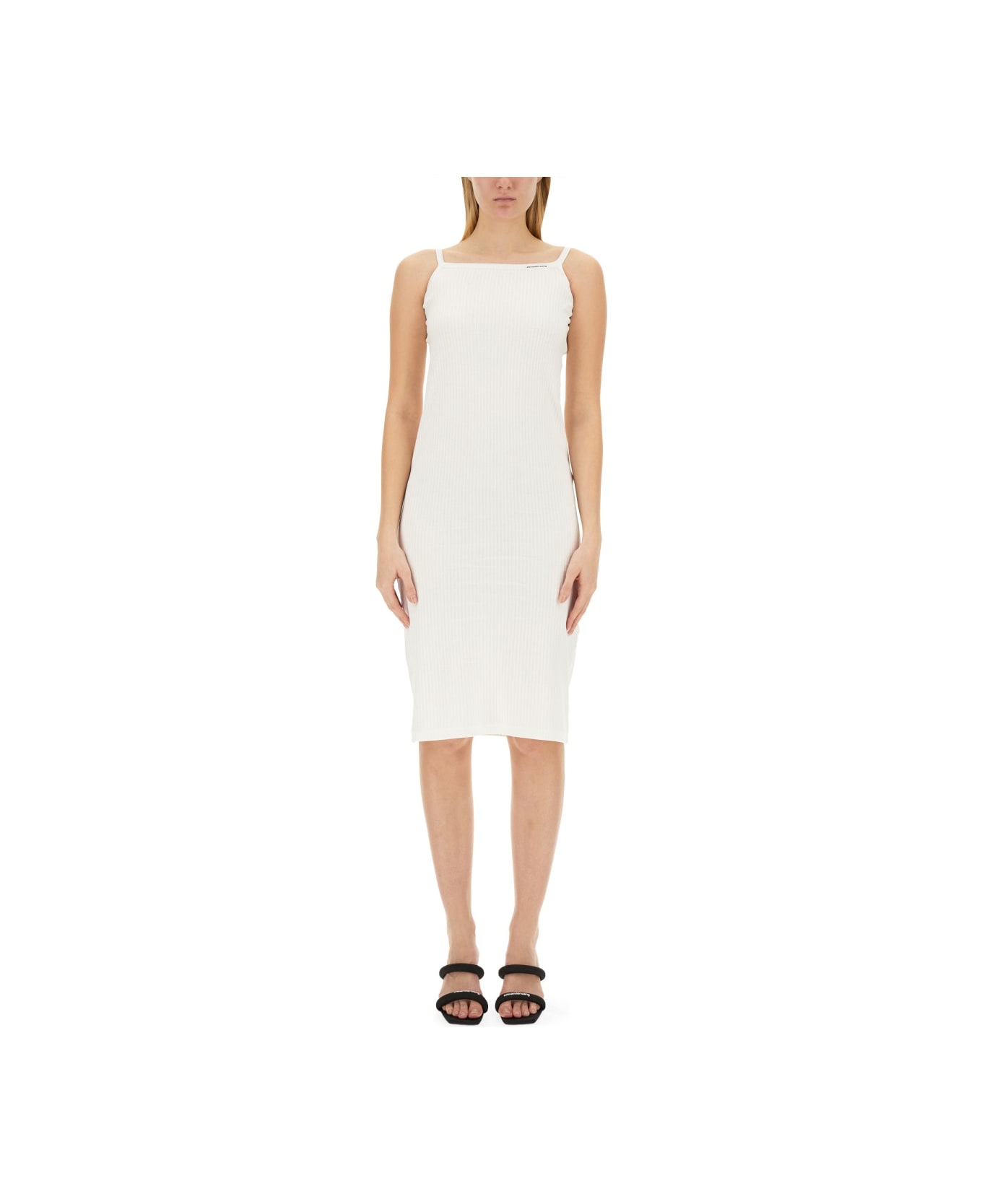 T by Alexander Wang Skinny Fit Dress - WHITE ワンピース＆ドレス