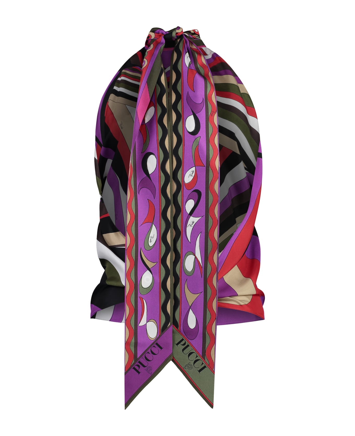 Pucci Printed Silk Top - Multicolor