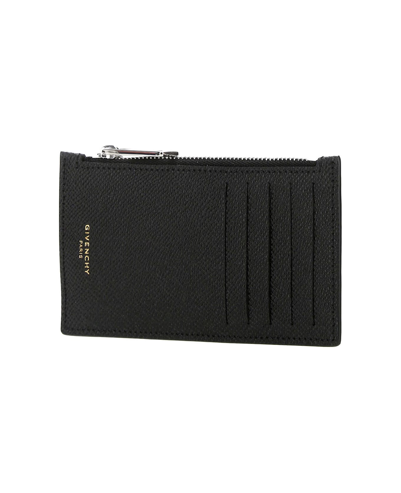 Givenchy Black Leather Card Holder - 001 財布