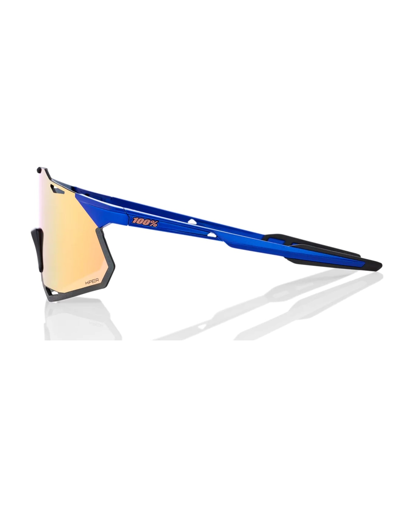 100% Hypercraft Xs - Gloss Cobalt Blue / Copper Lens Sunglasses - blue