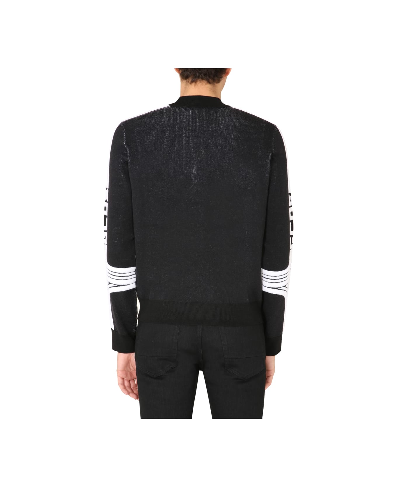 GCDS Fitted Sweater - BLACK