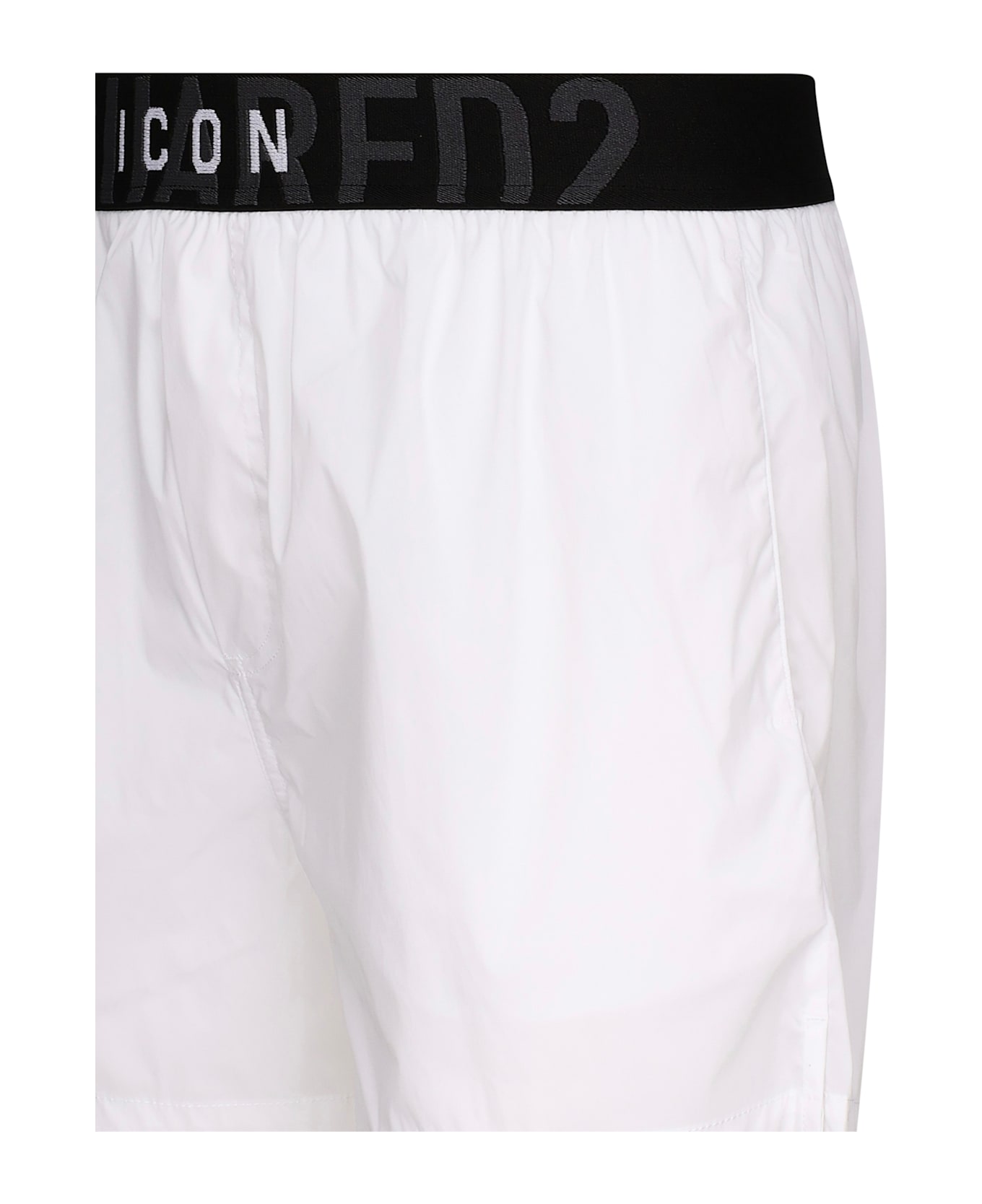 Dsquared2 Midi Boxer With Logo - White