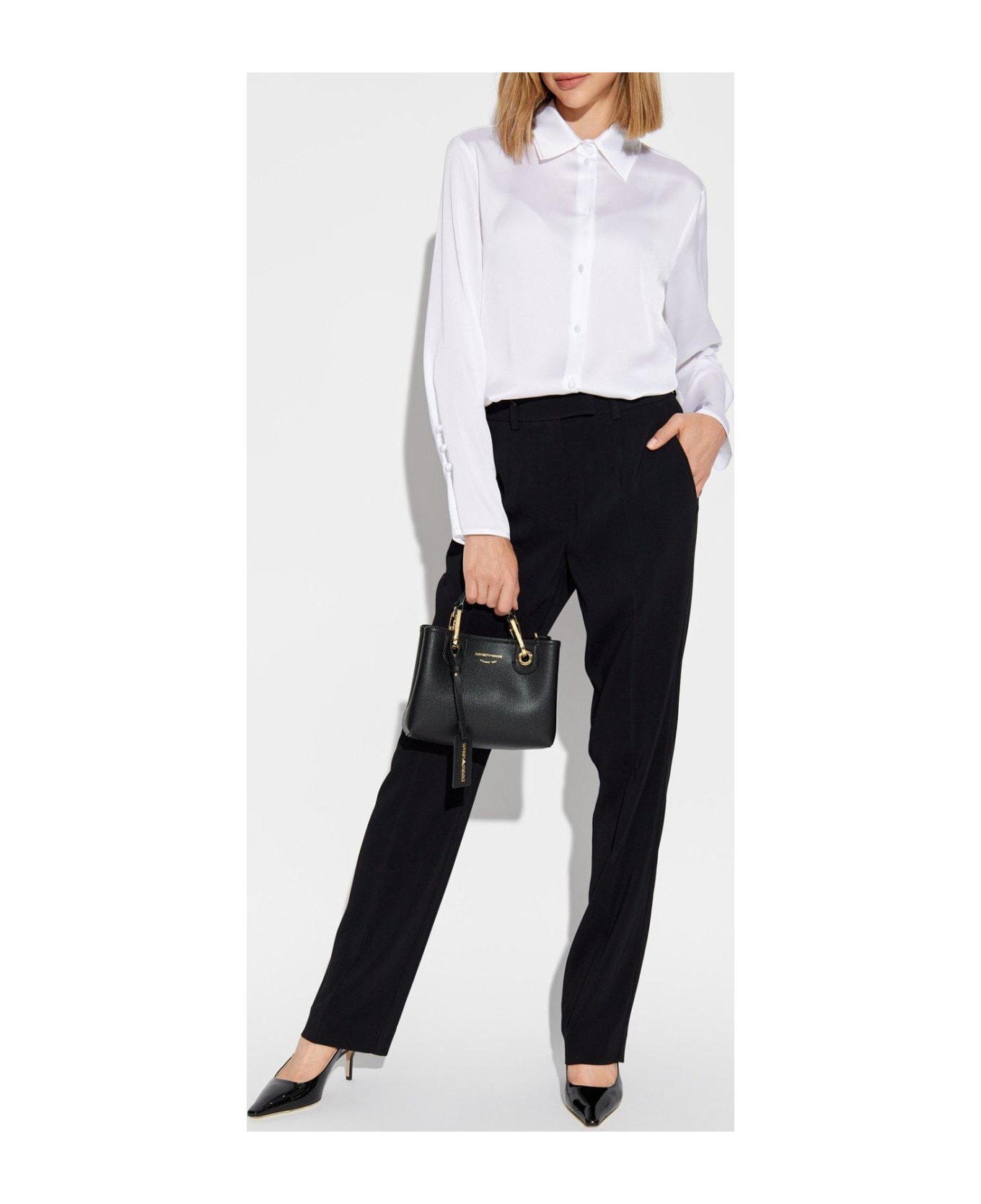 Emporio Armani Satin Shirt - Bianco caldo