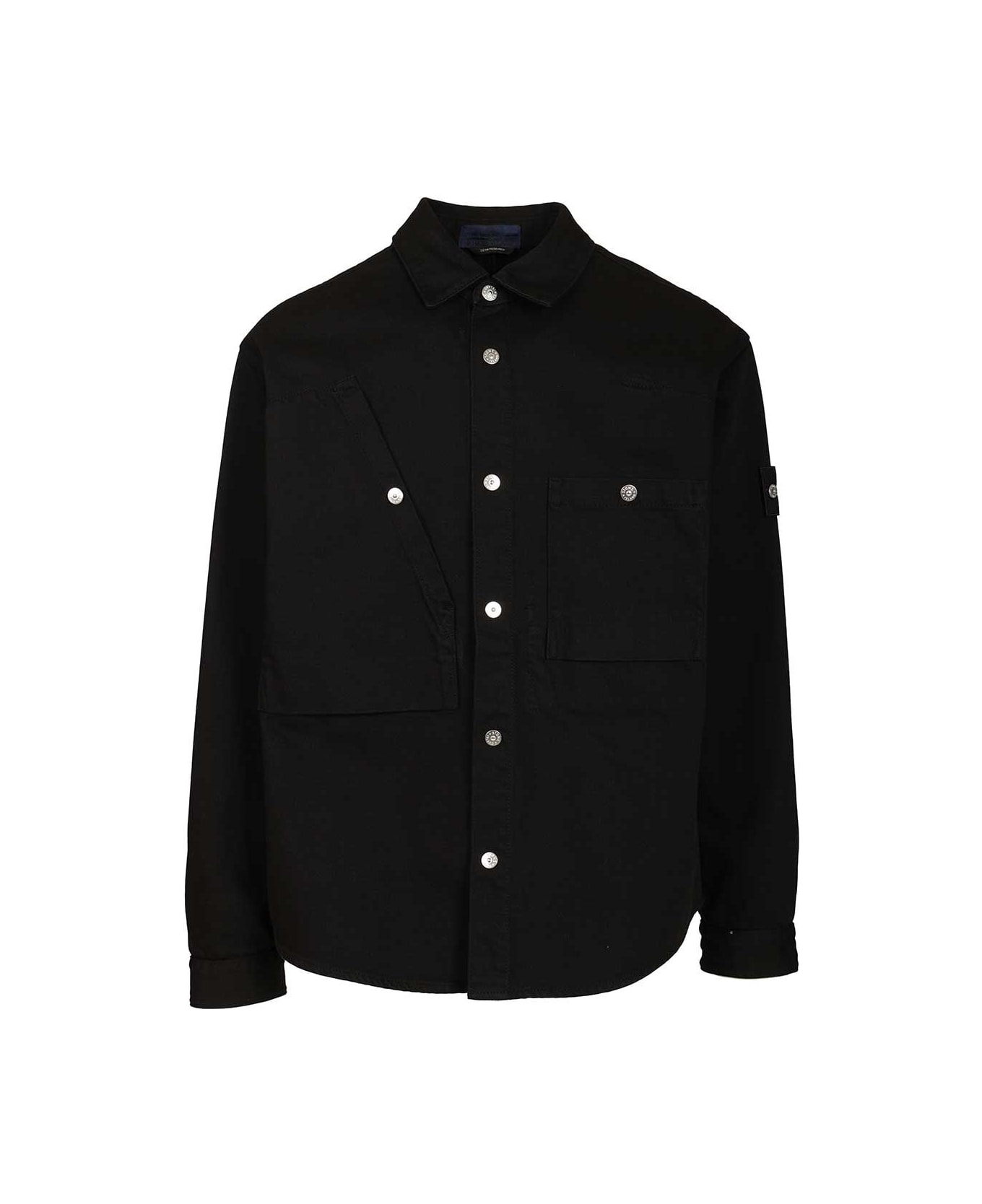 Stone Island Shirt Bull Denim - BLACK