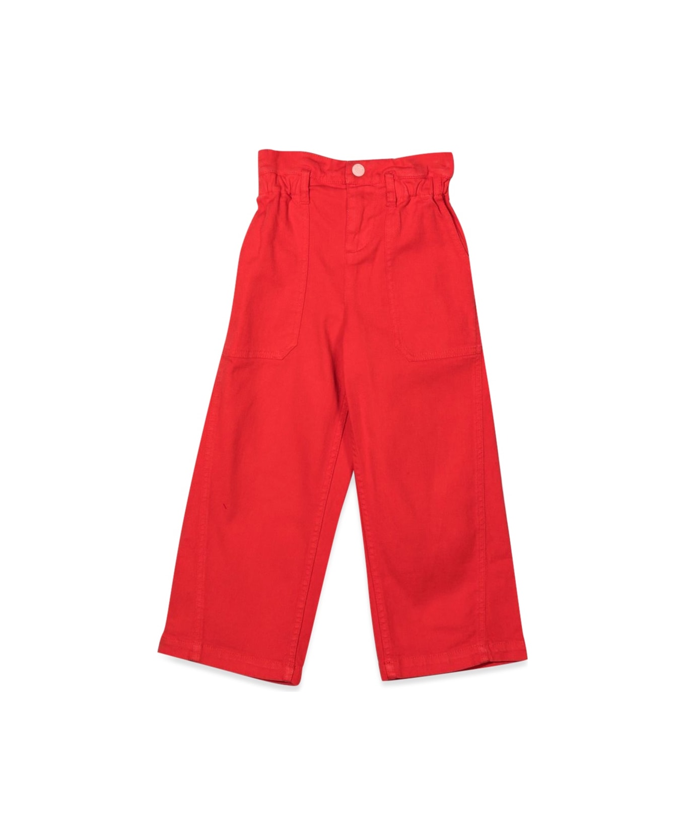 Marc Jacobs Wide Leg Pants Patch On The Back - RED ボトムス