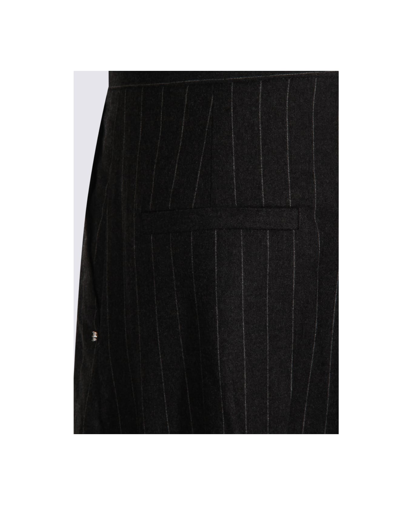 SportMax Grey Cotton Belgio1234 Pants - CHARCOAL