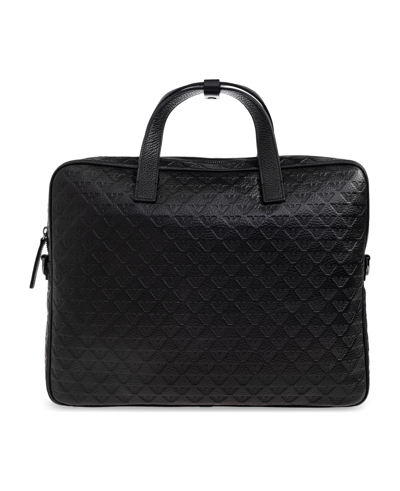 Emporio Armani Handbag With Monogram - Black