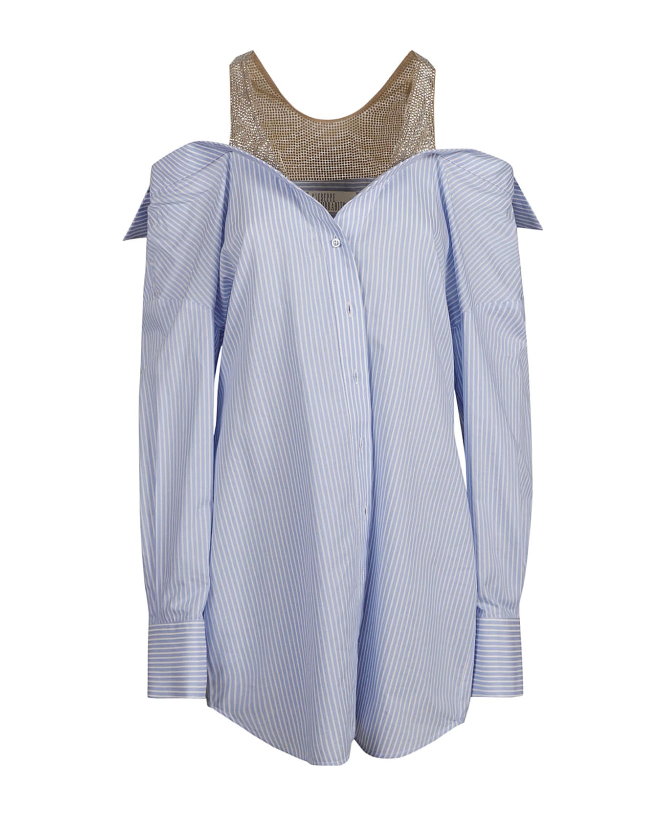 Giuseppe di Morabito Pinstripe Shirt - Light Blue