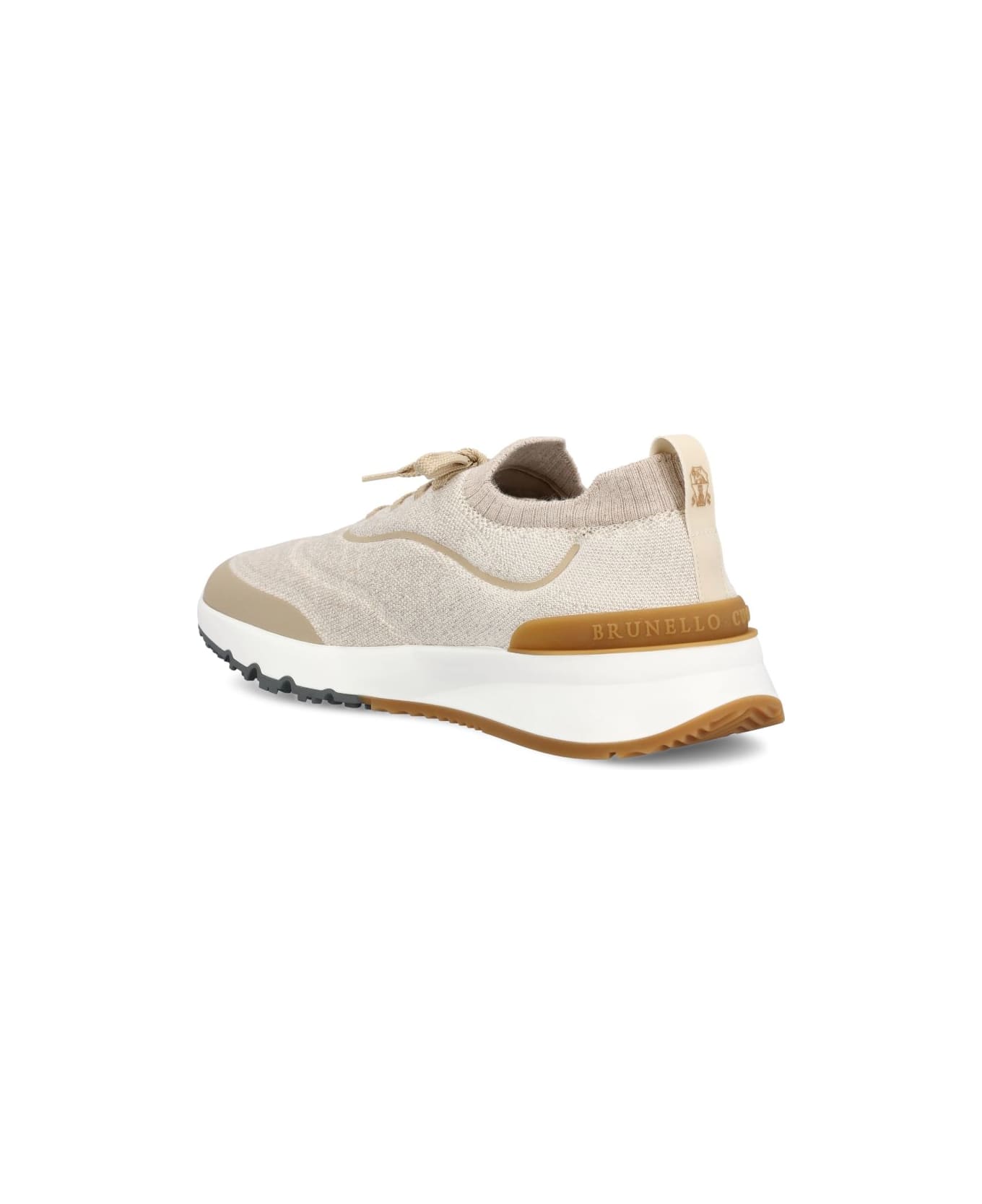 Brunello Cucinelli Knitted Sneakers - Beige