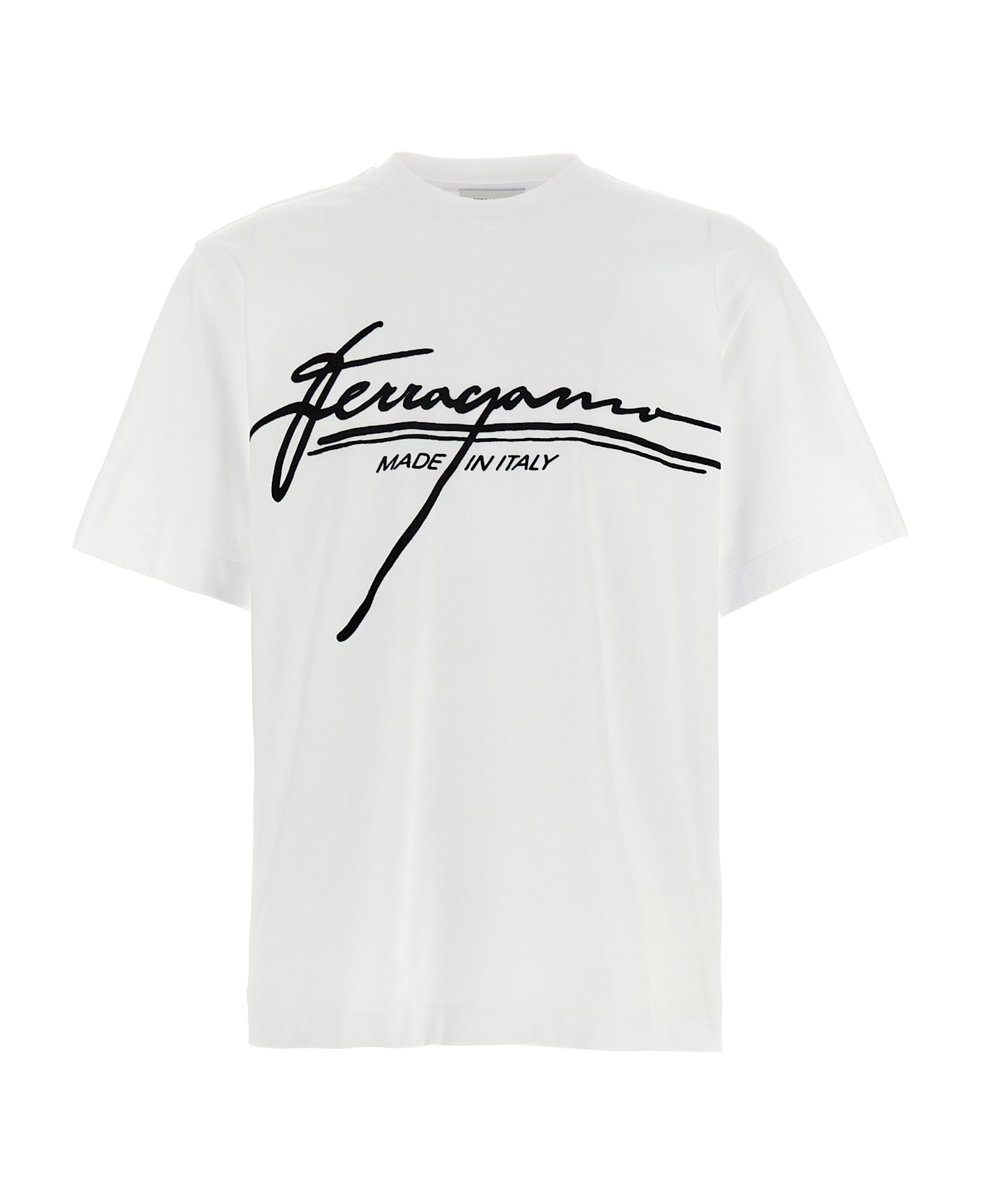 Ferragamo 
firma
 T-shirt - White/Black