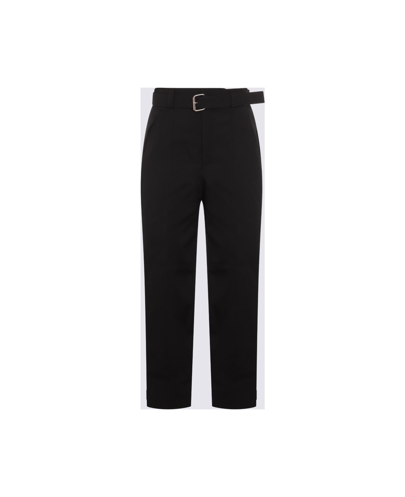 Bottega Veneta Black Wool Pants - Black