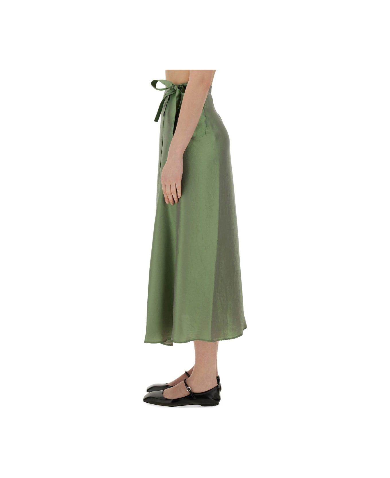 Aspesi Skirt With Bow - GREEN スカート