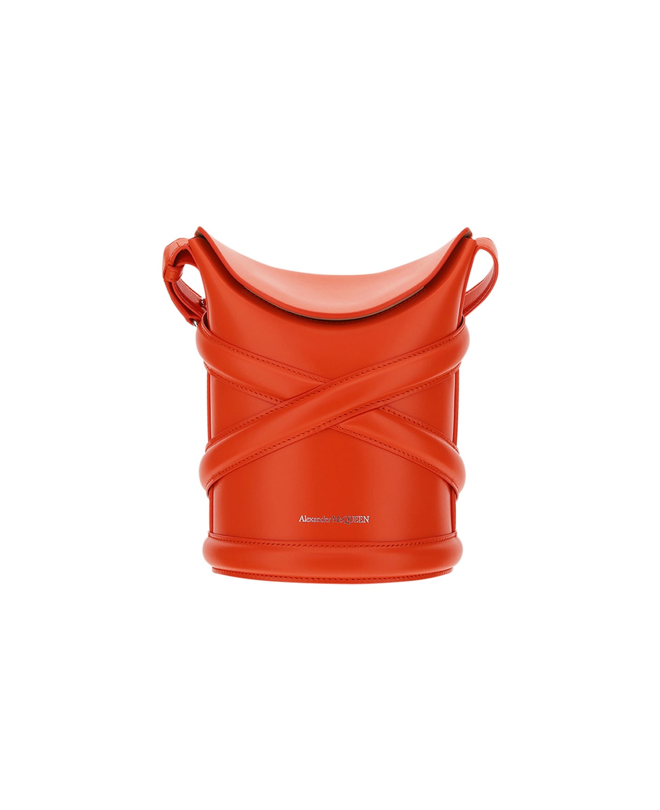 Alexander McQueen The Curve Bucket Bag - Orange