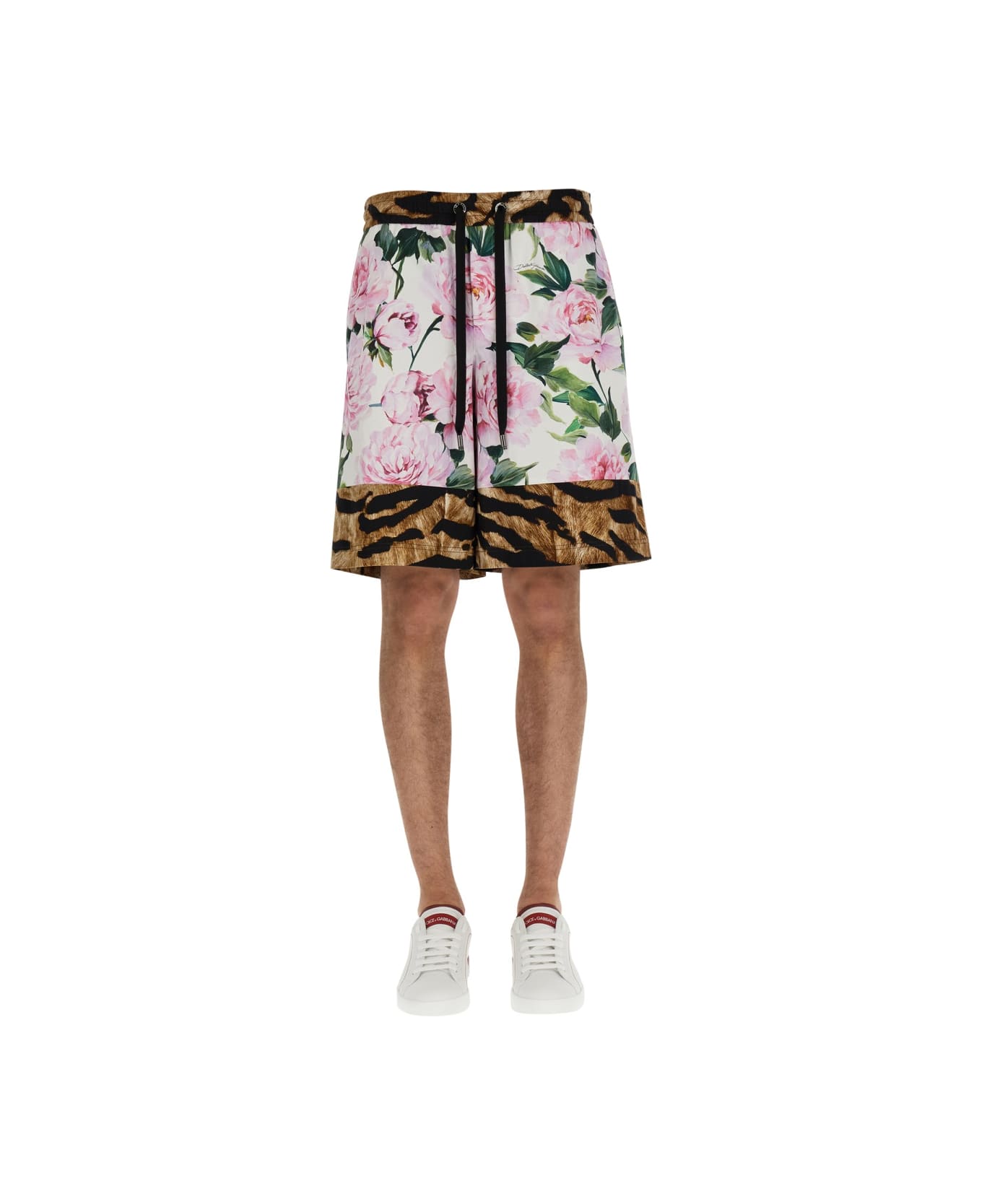 Dolce & Gabbana Floral Print Shorts - MULTICOLOUR