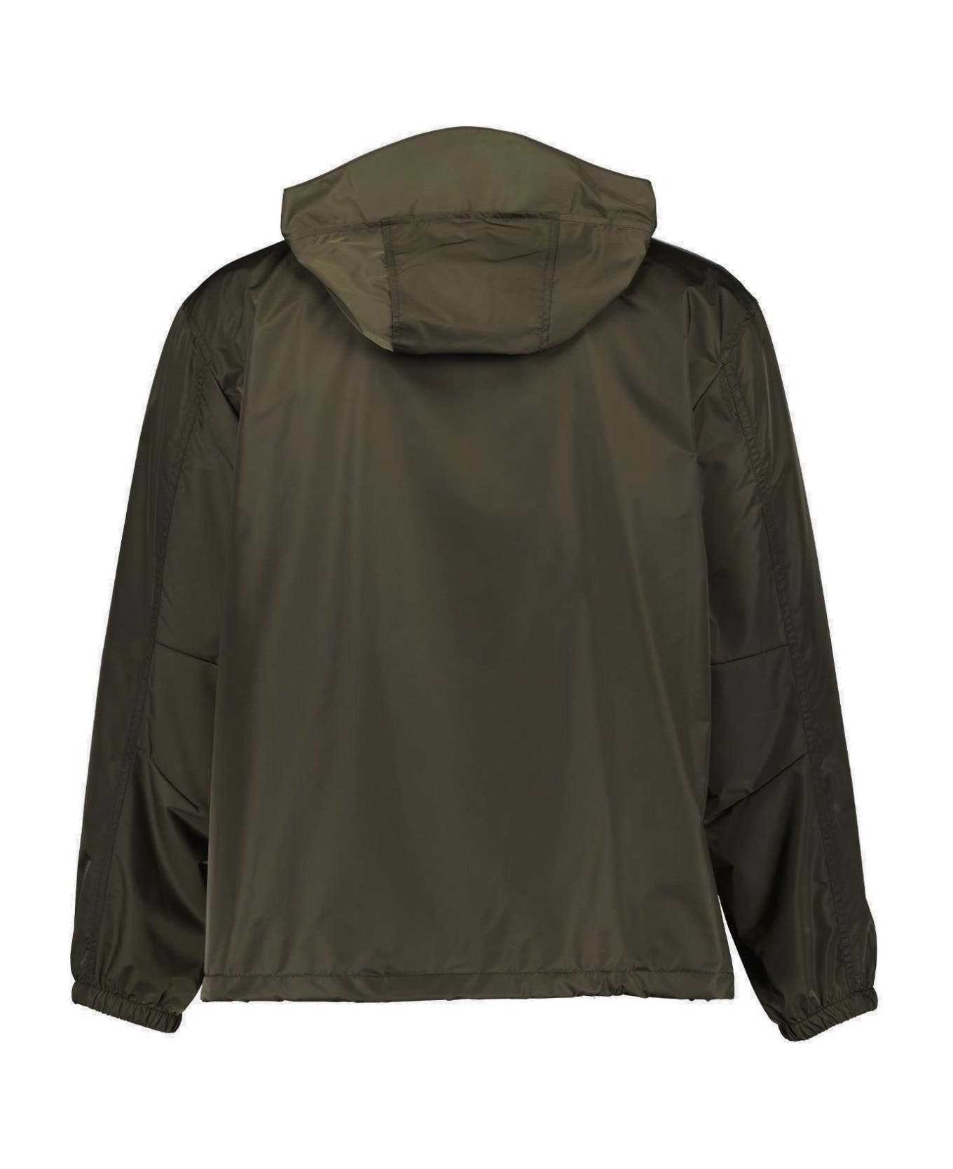 Givenchy Logo Printed Hooded Windbreaker - Green