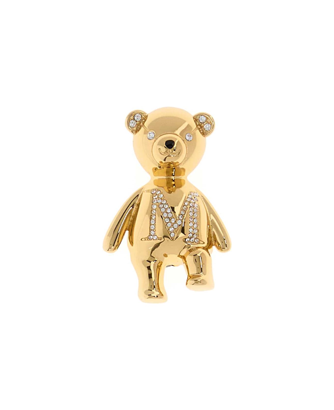 Max Mara Gold Metal Shiny Pin - BIANCO