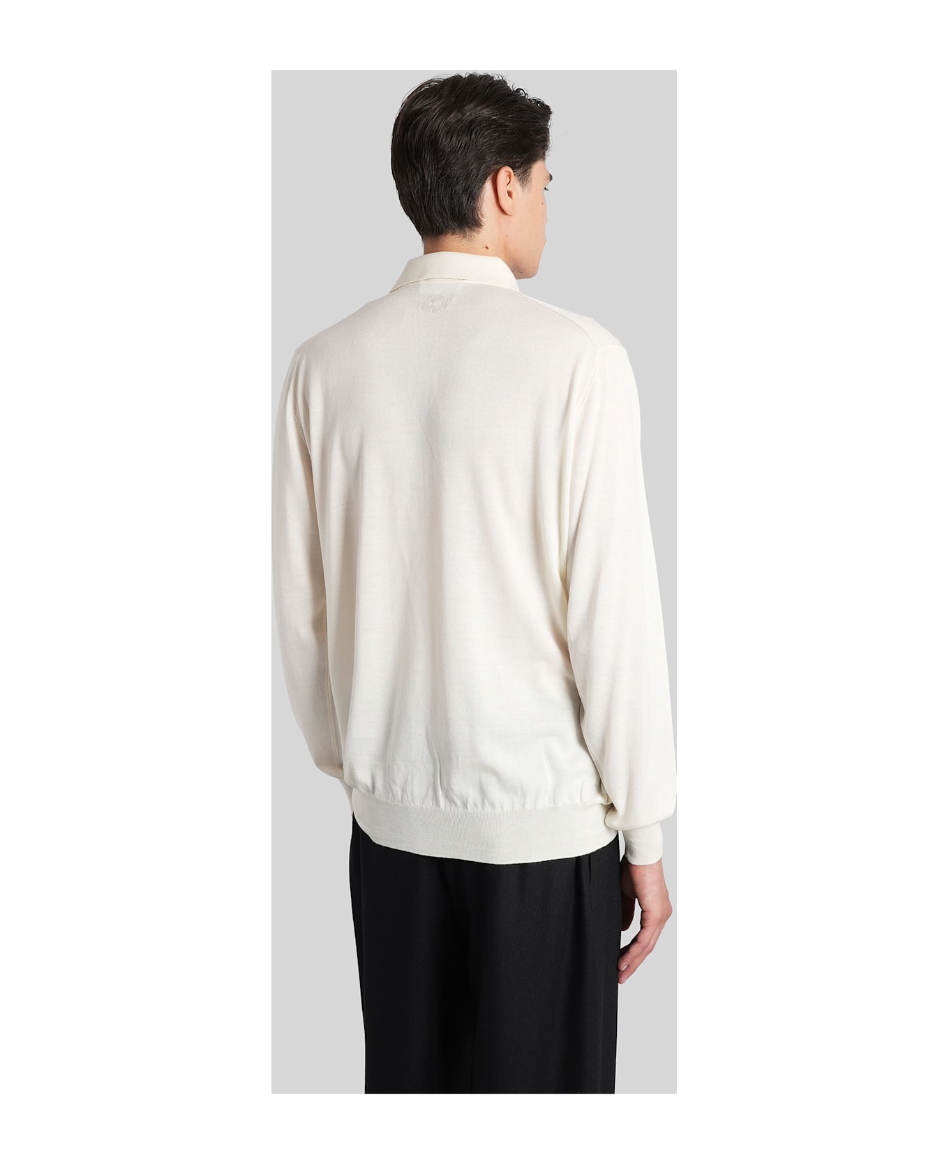 Lardini Polo In Beige Wool - beige