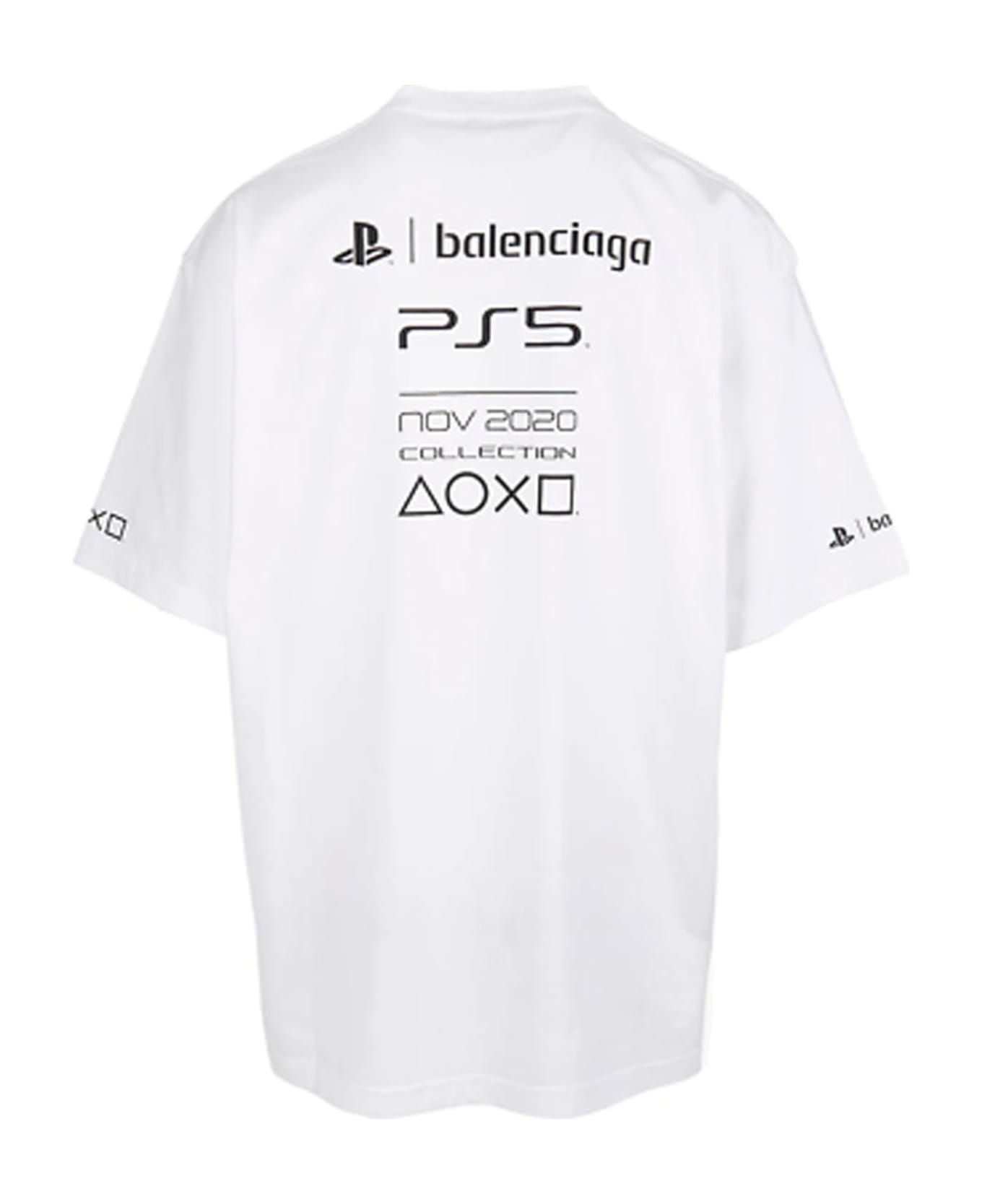 Balenciaga X Playstation Ps5 T-shirt - White