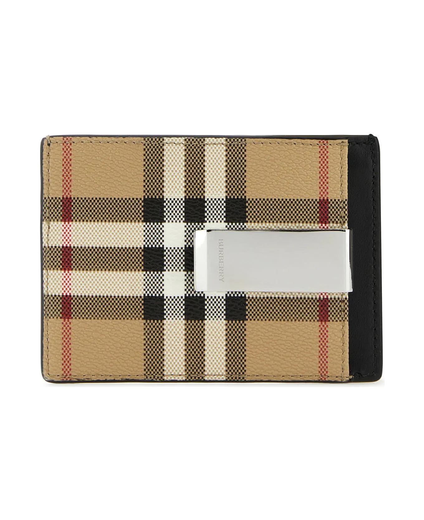 Burberry Printed Canvas Cardholder - Archive Beige