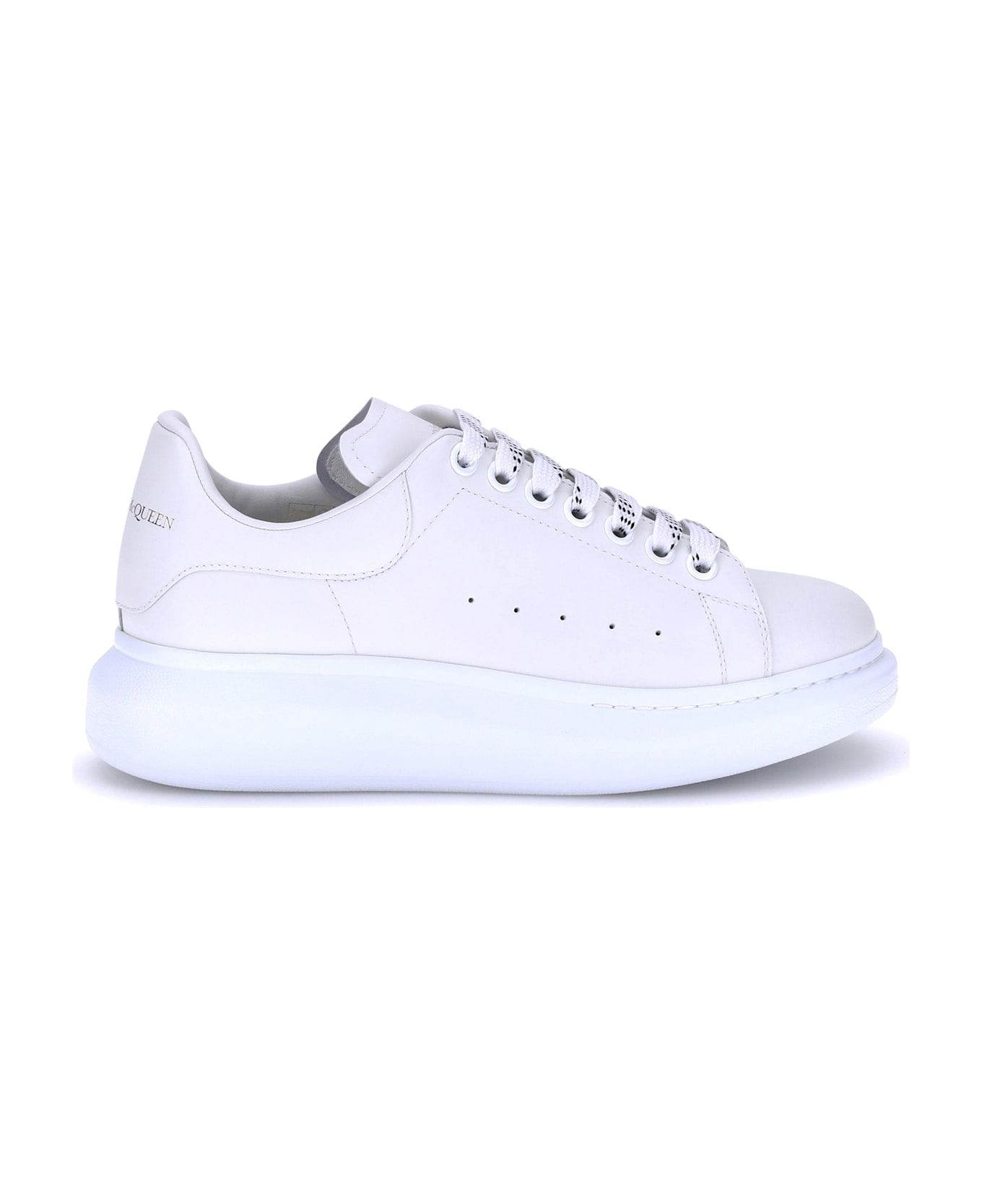 Alexander McQueen Leather Sneakers - White