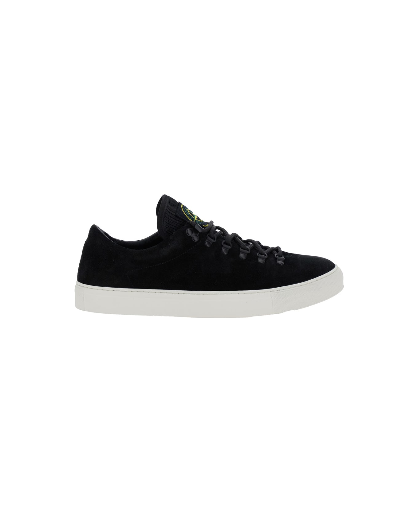 Stone Island Logo Sneakers - Black
