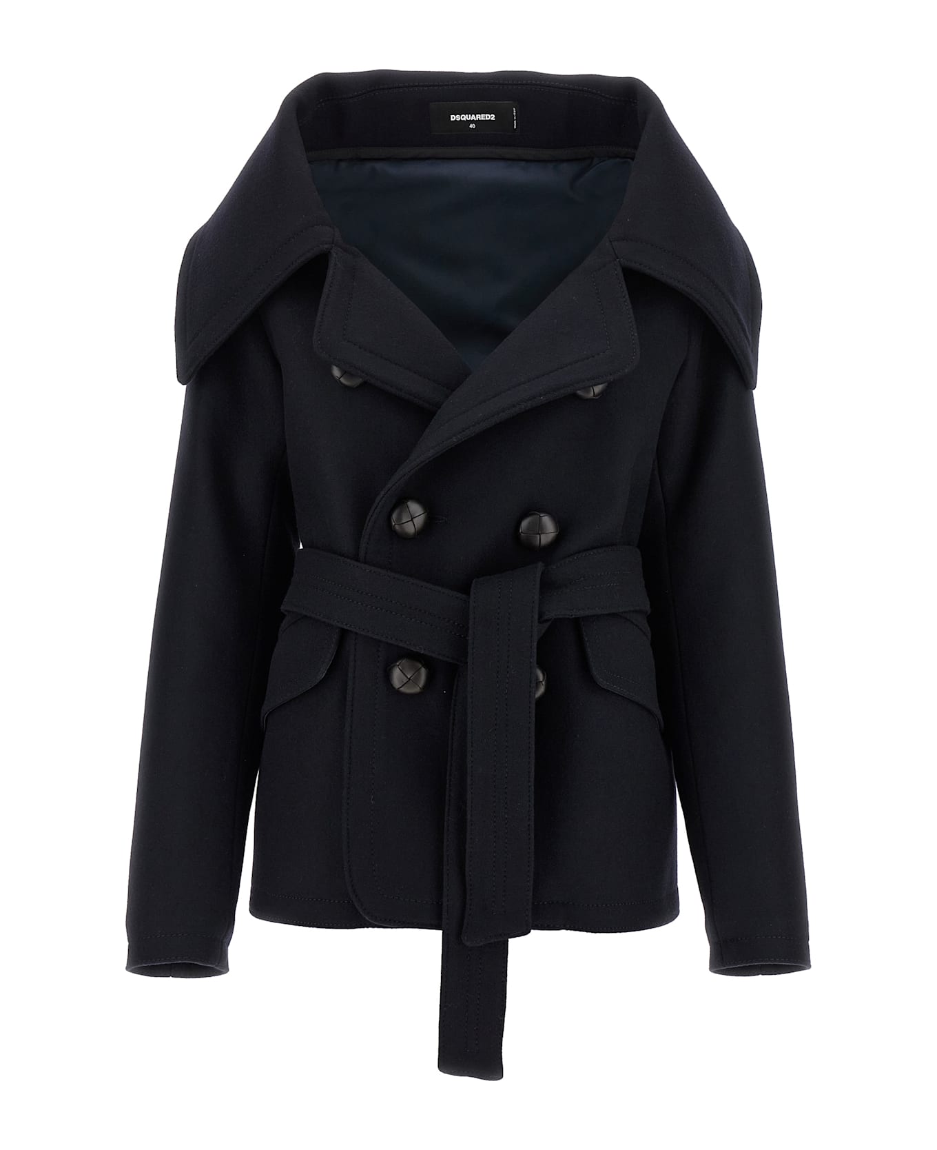 Dsquared2 
peacoat Robe
 Coat - Blue