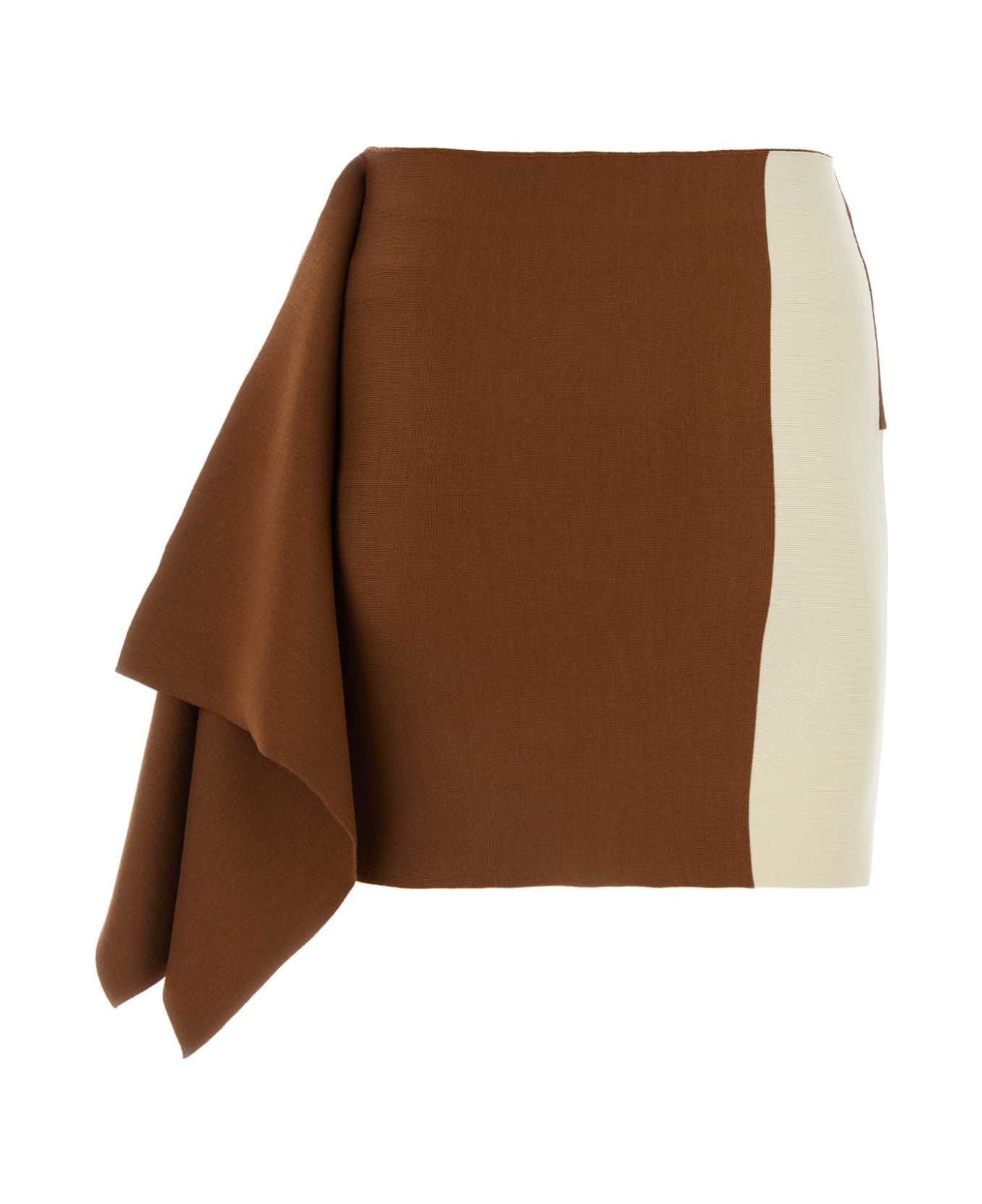 Fendi Wool Mini Skirt - MULTIMATTONE