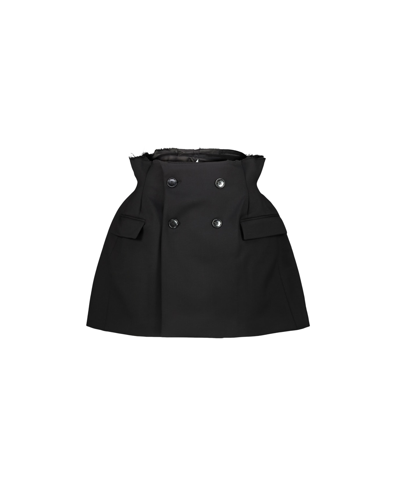 VETEMENTS Reconstructured Hourglass Skirt - Black