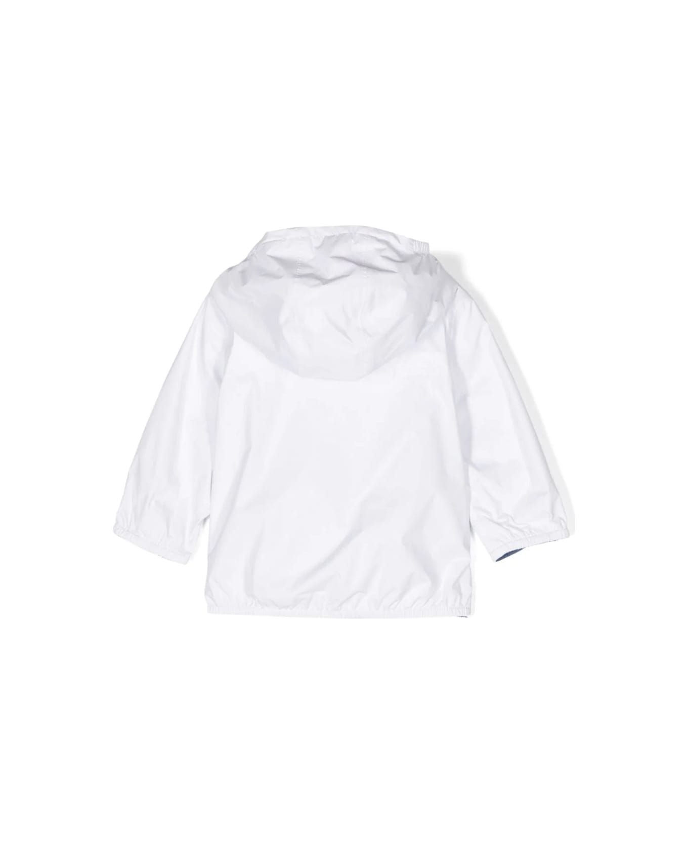 K-Way Giubbino Con Logo Reversibile - White コート＆ジャケット