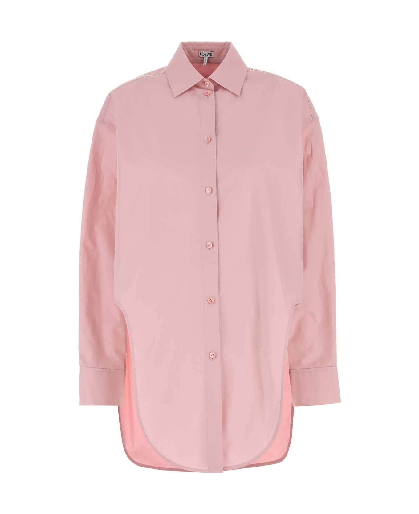 Loewe Pink Poplin Oversize Shirt - PINK