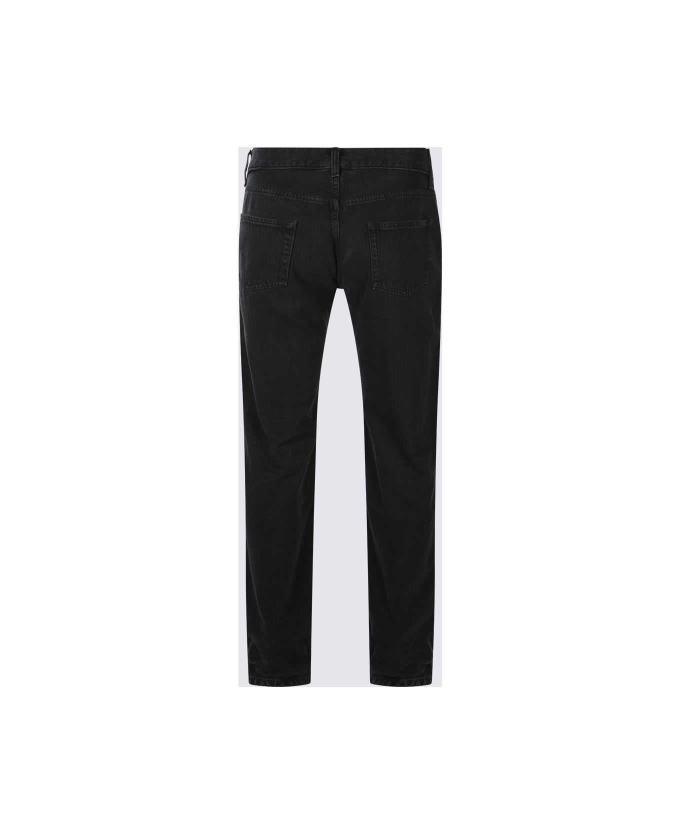 Saint Laurent Black Cotton Denim Jeans - Black