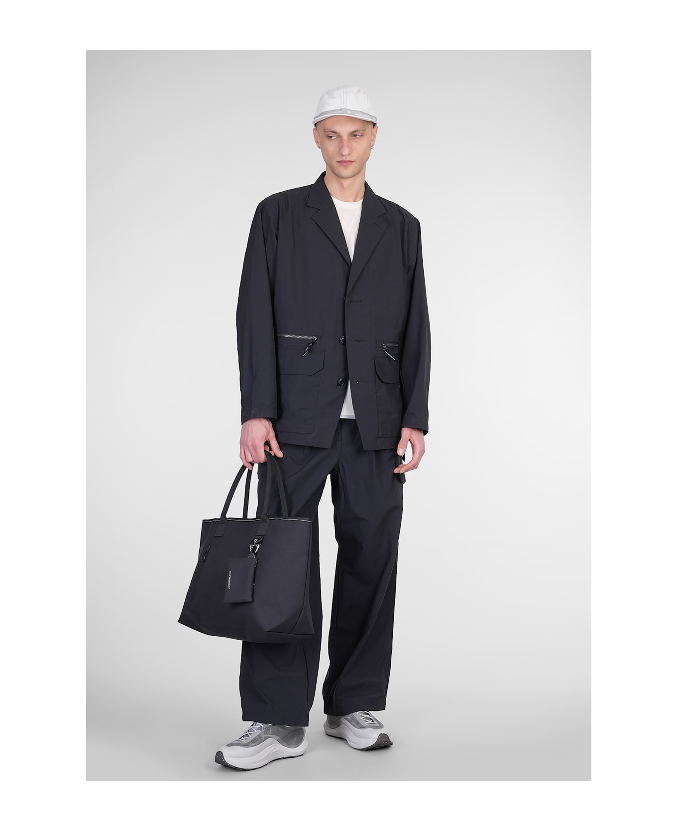 And Wander Blazer In Black Nylon - black
