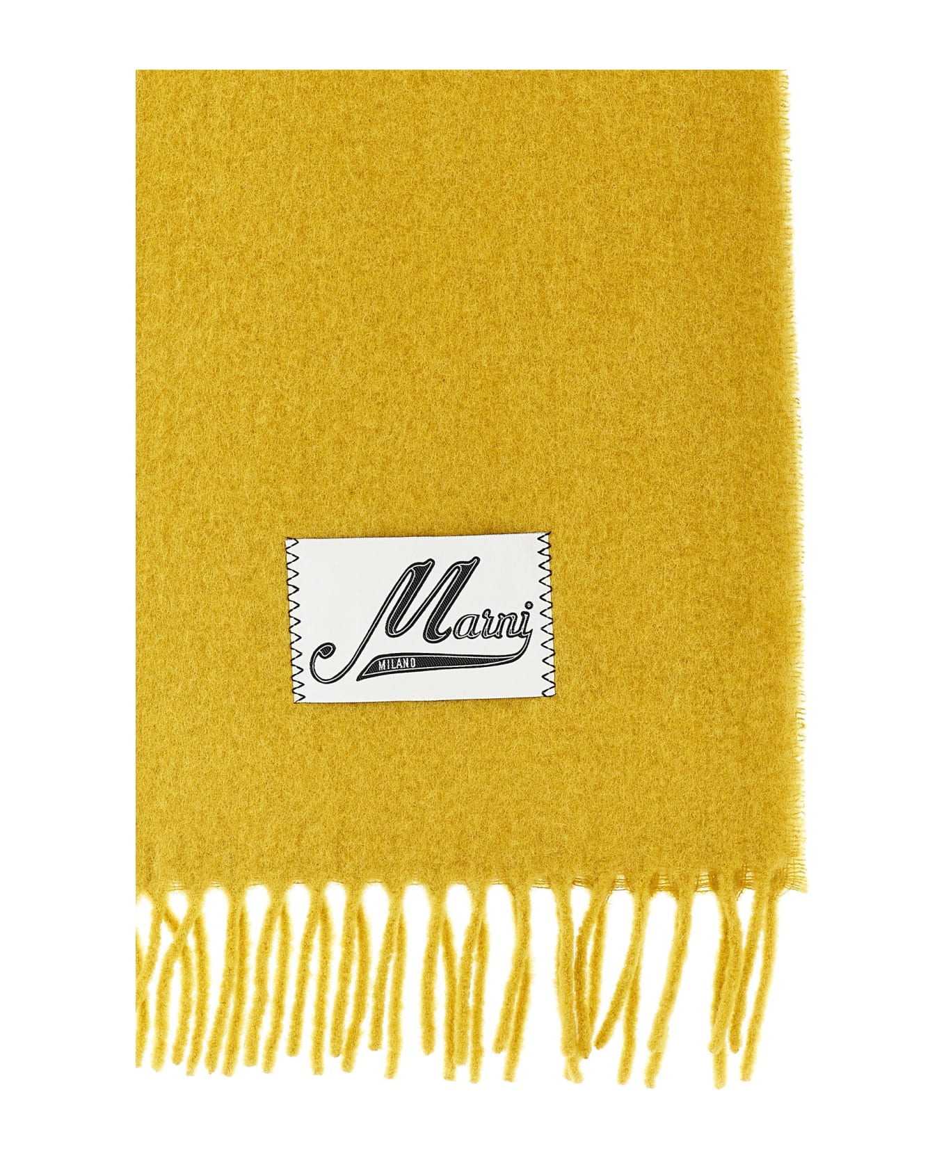 Marni Logo Patch Scarf - Yellow スカーフ