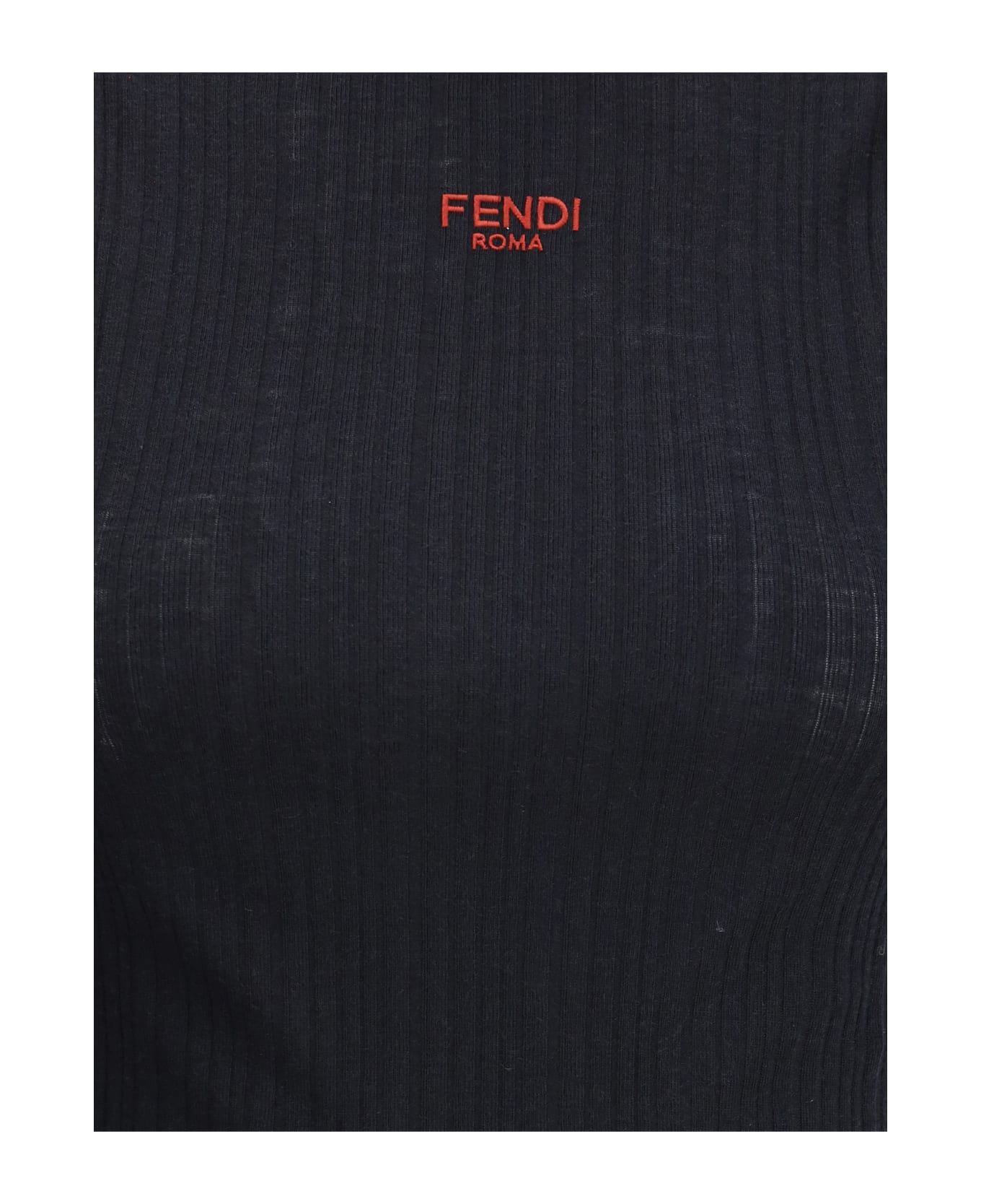 Fendi Sleeveless Virgin Wool Top