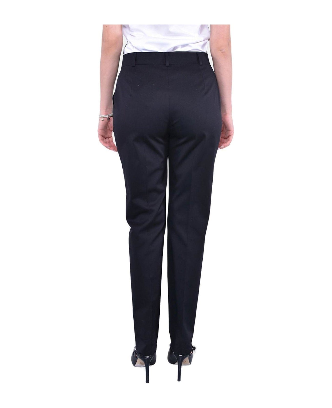 Max Mara Studio David High Waist Trousers Max Mara Studio - BLACK