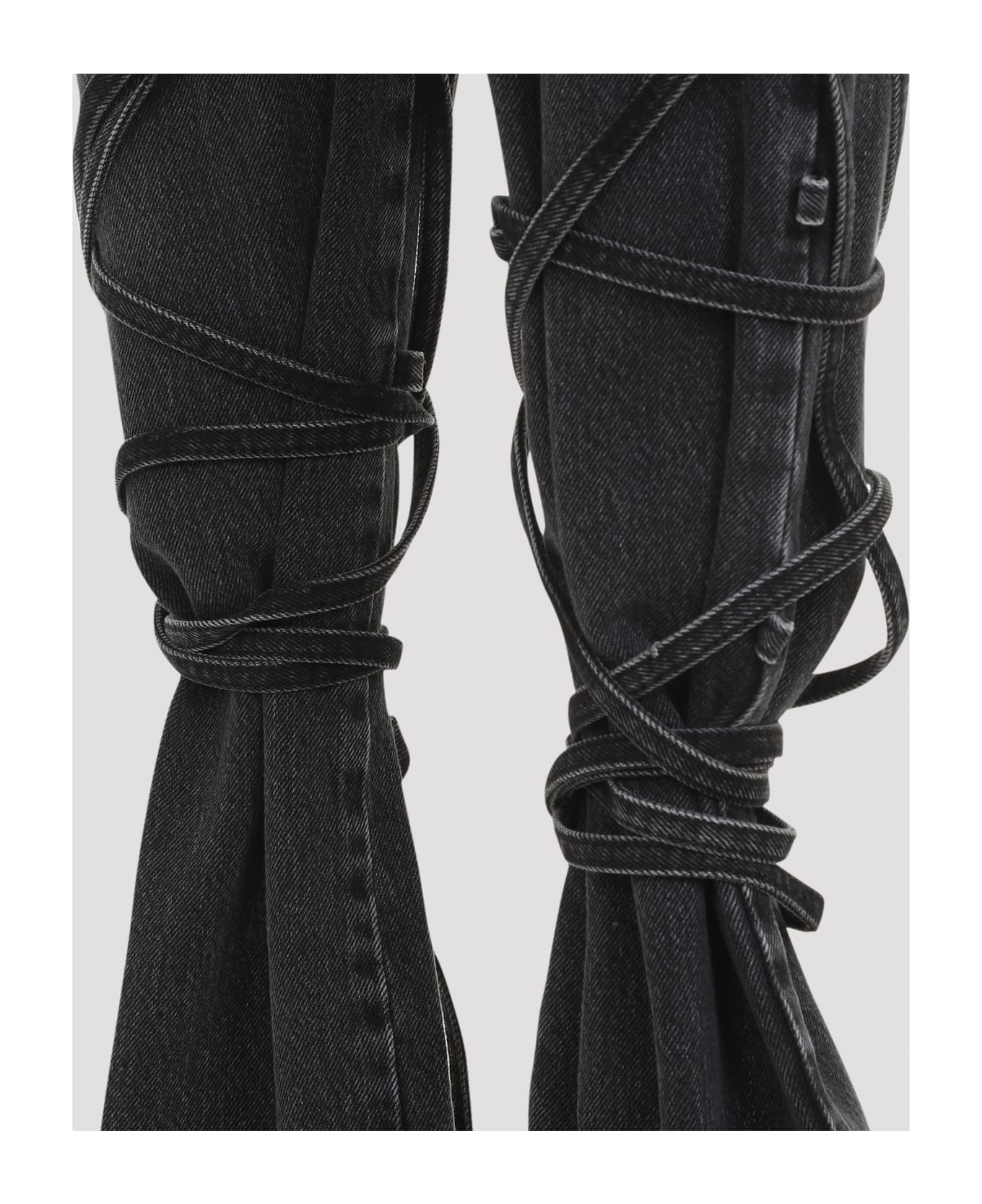 Alexander McQueen Black Denim Jeans - Black Stonewashed