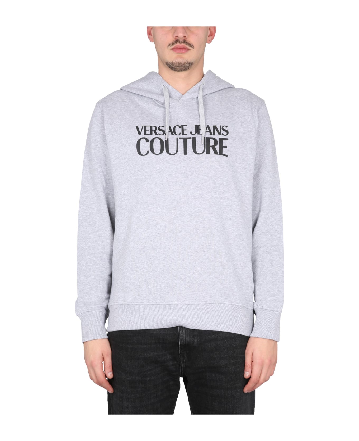 Versace Jeans Couture Sweatshirt With Logo - GRIGIO