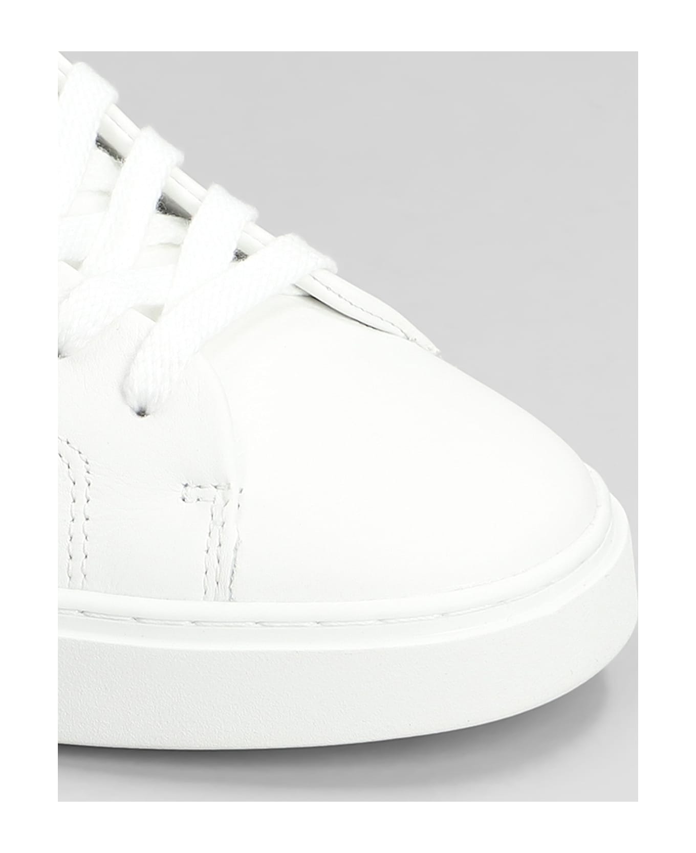 D.A.T.E. Levante Sneakers In White Leather D.A.T.E. - WHITE/BLACK