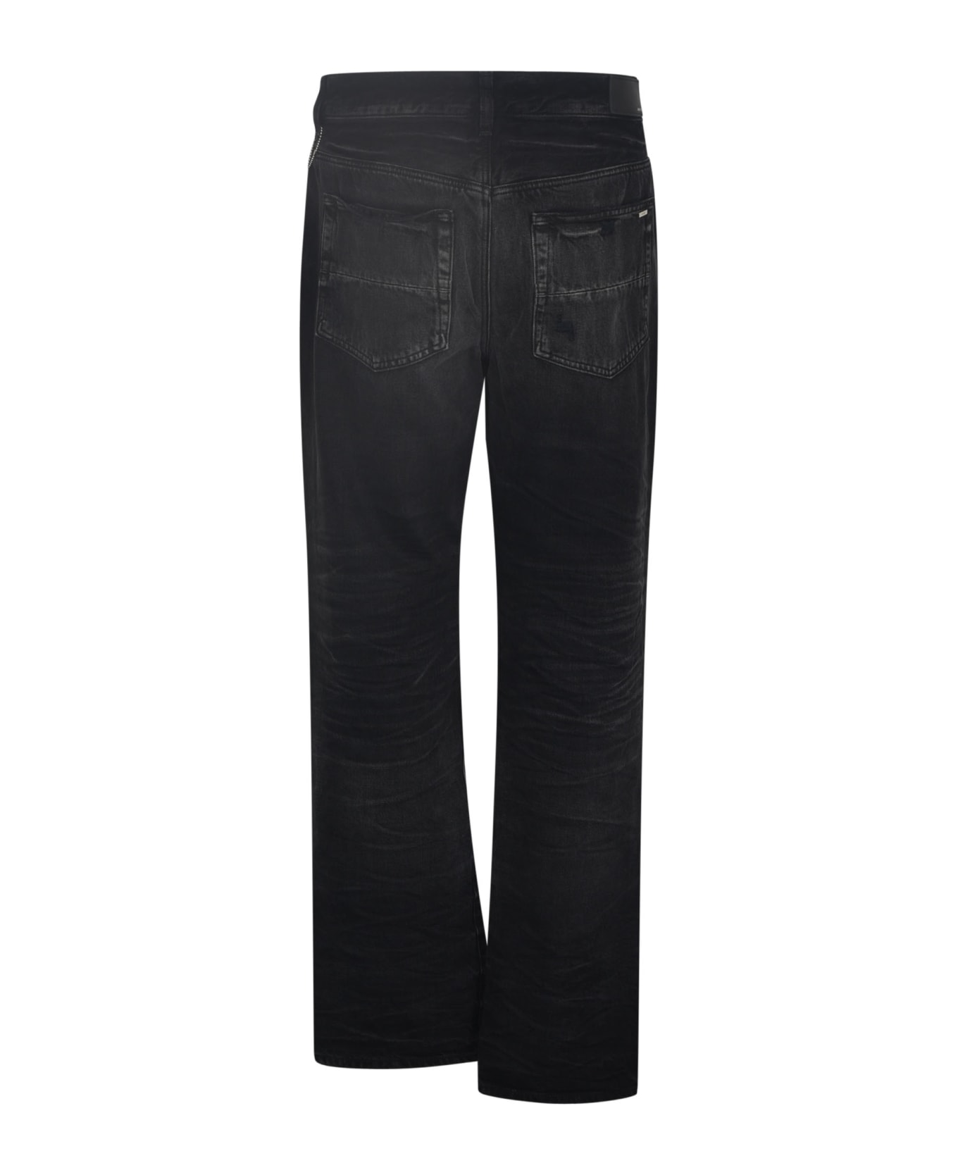 AMIRI Straight Buttoned Jeans - BLACK
