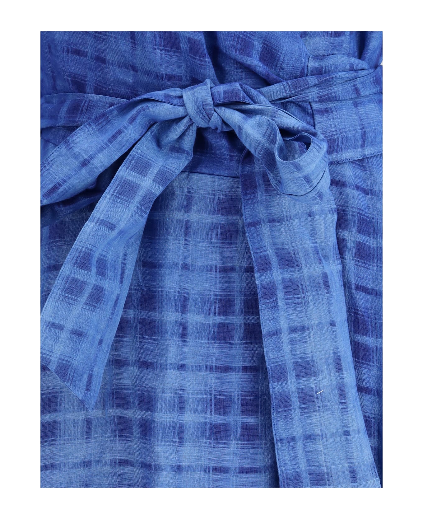 Sara Roka Check Chemisier Dress