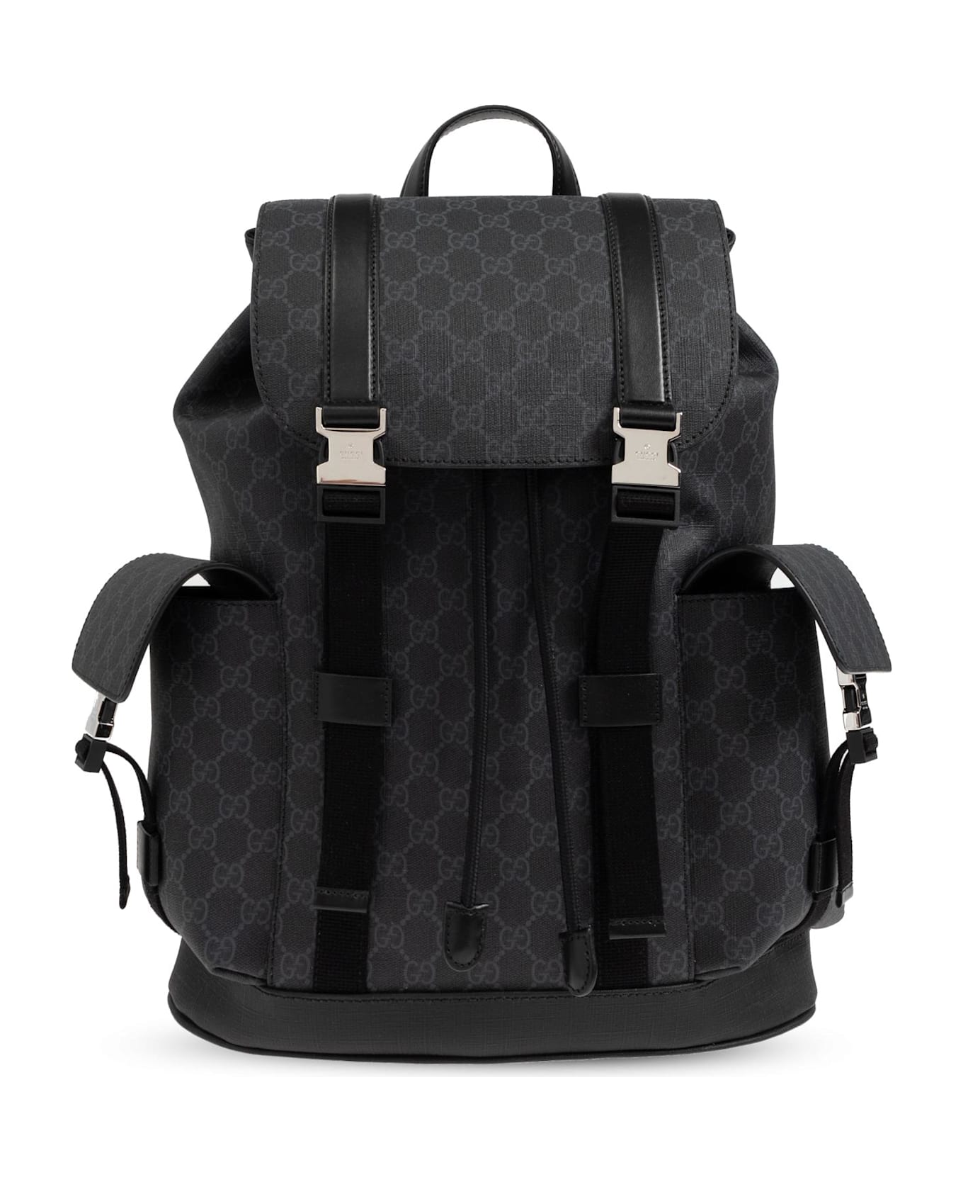Gucci Backpack With Monogram - BLACK