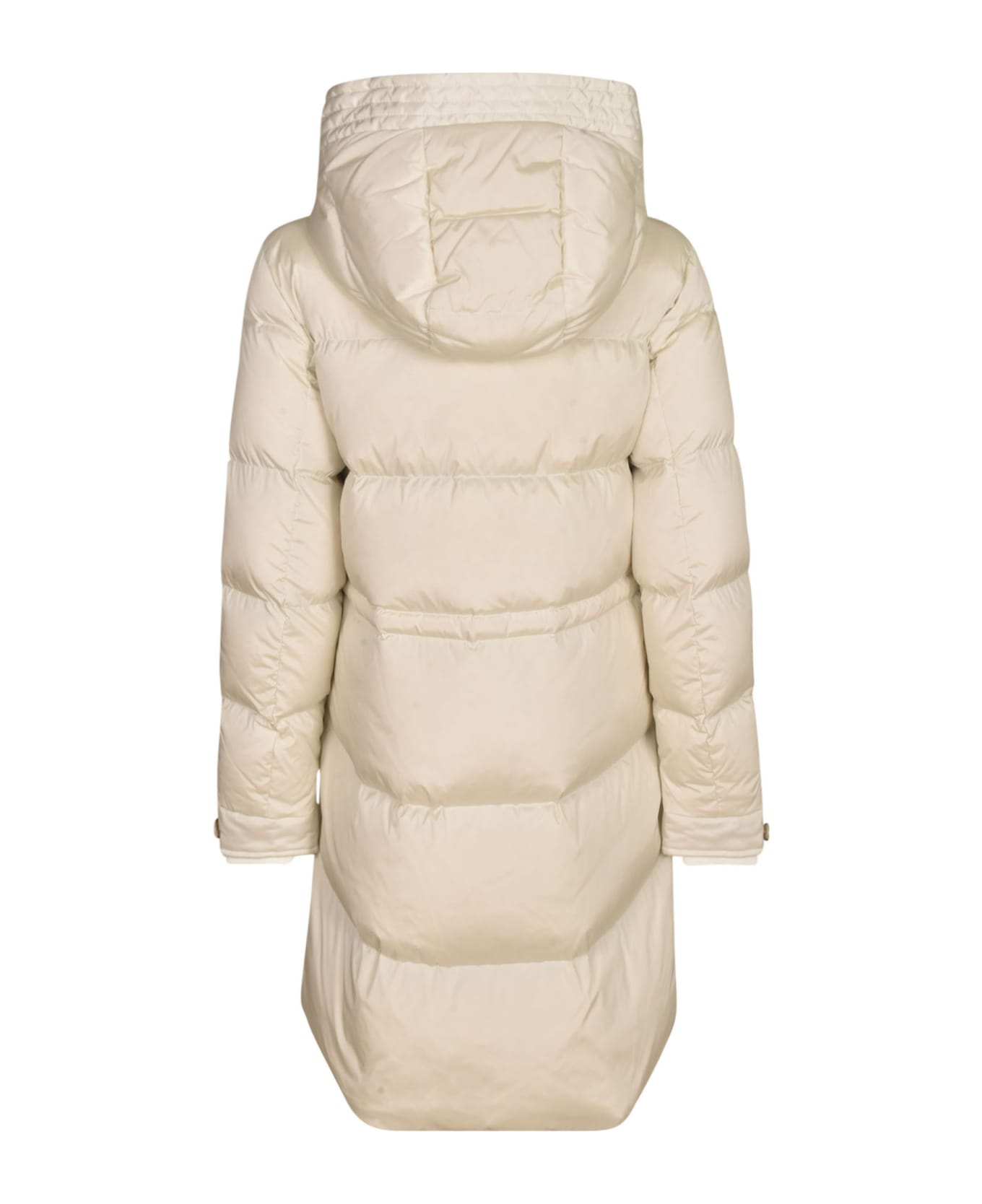 Woolrich Concealed Long Padded Jacket - Cream