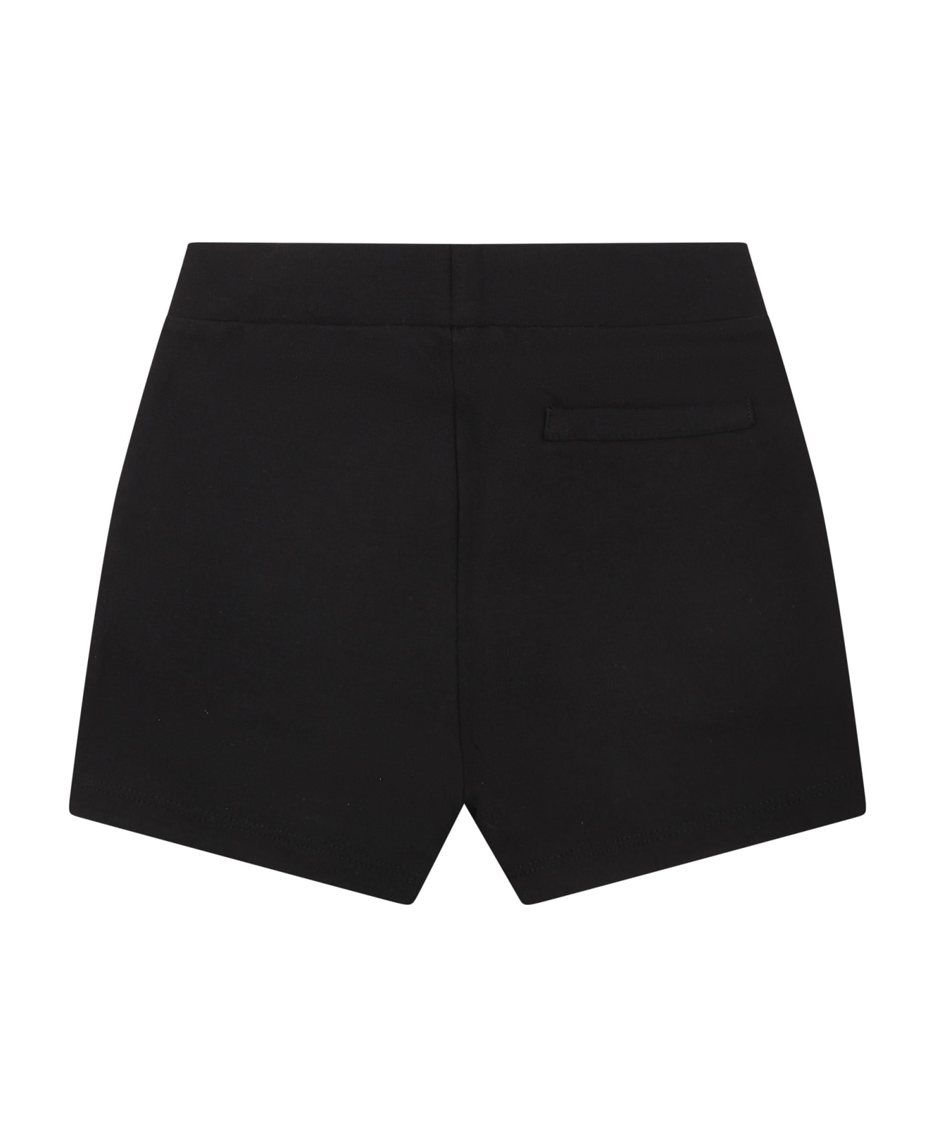 Calvin Klein Black Sports Shorts For Baby Boy With Logo - Black ボトムス