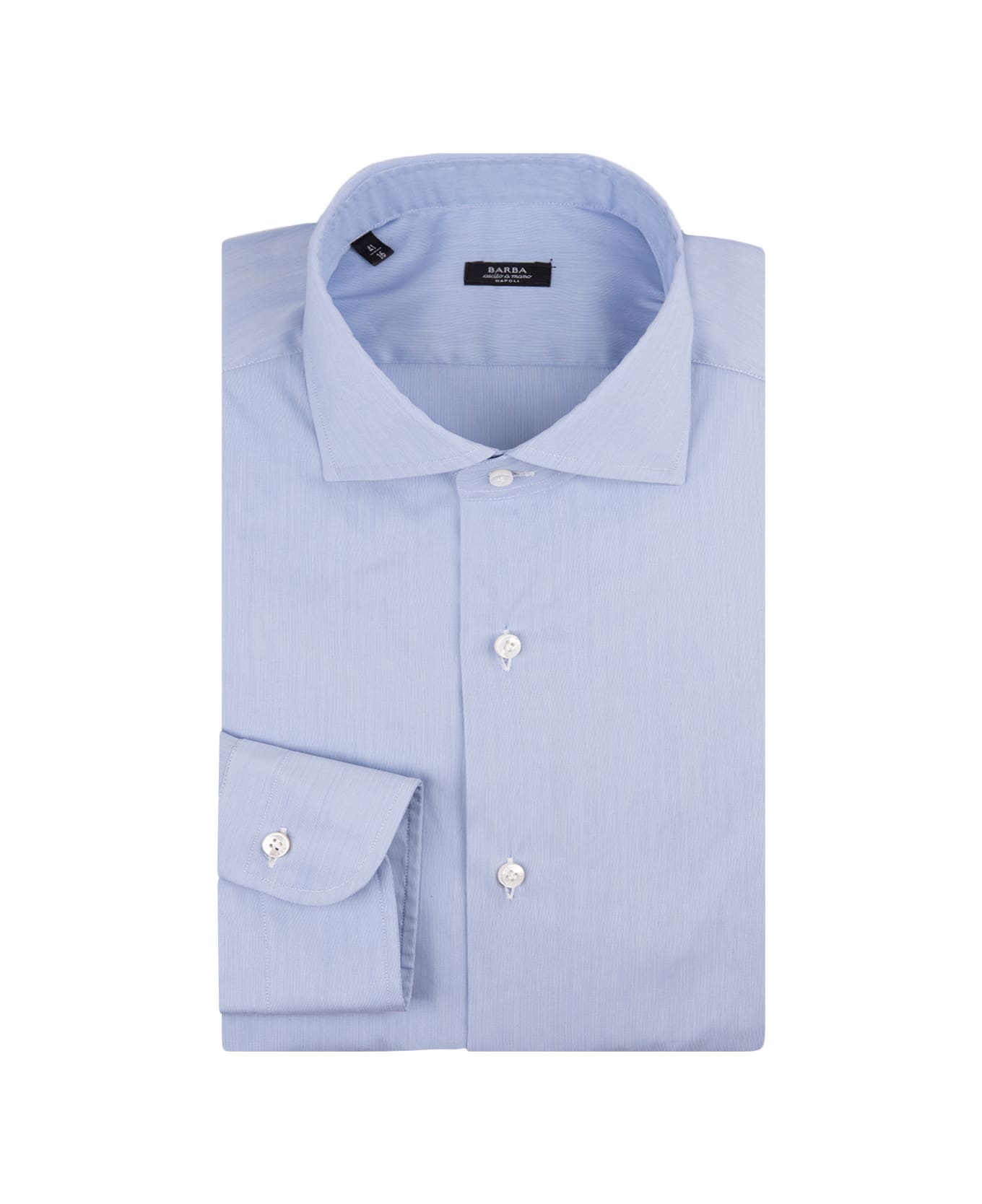 Barba Napoli Light Blue Cotton Blend Shirt